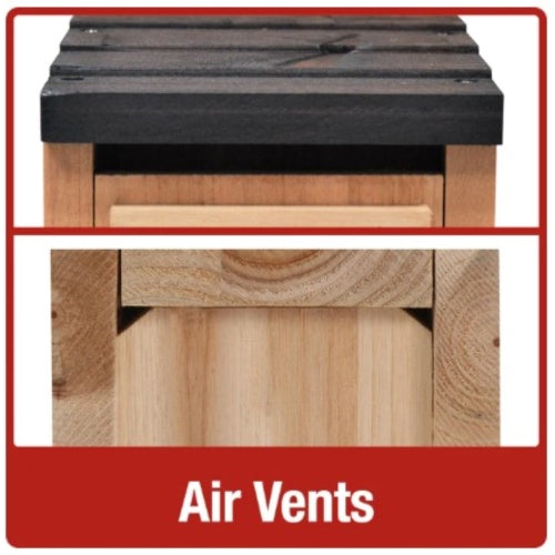 Nature's Way Cedar Bluebird Box House — Weather-Resistant Nesting Box —  Easy Clean, 12"