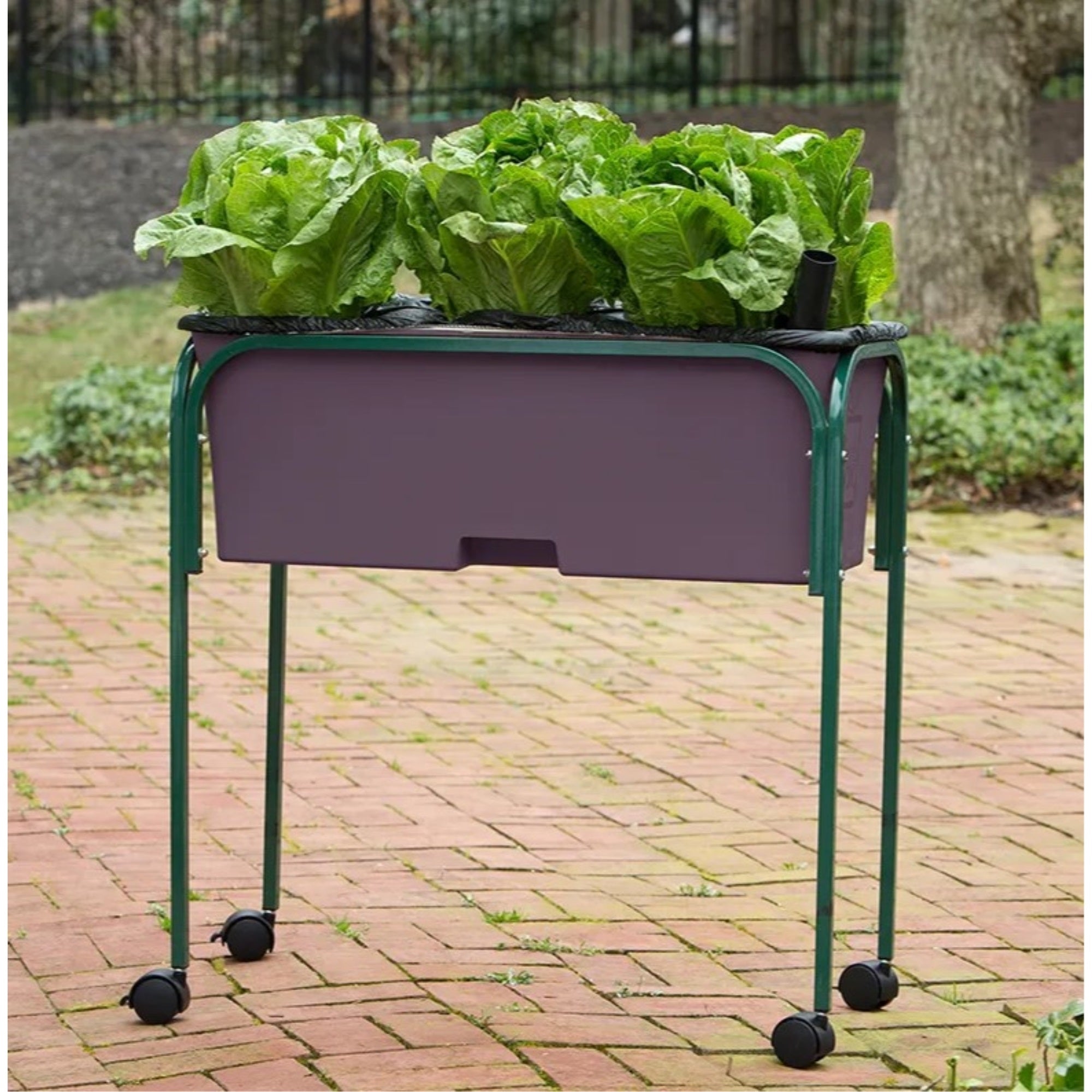 EarthBox Original Garden Stand – Elevated Metal Stand for Original EarthBox System, Green, 29.5" x 14" x 27"