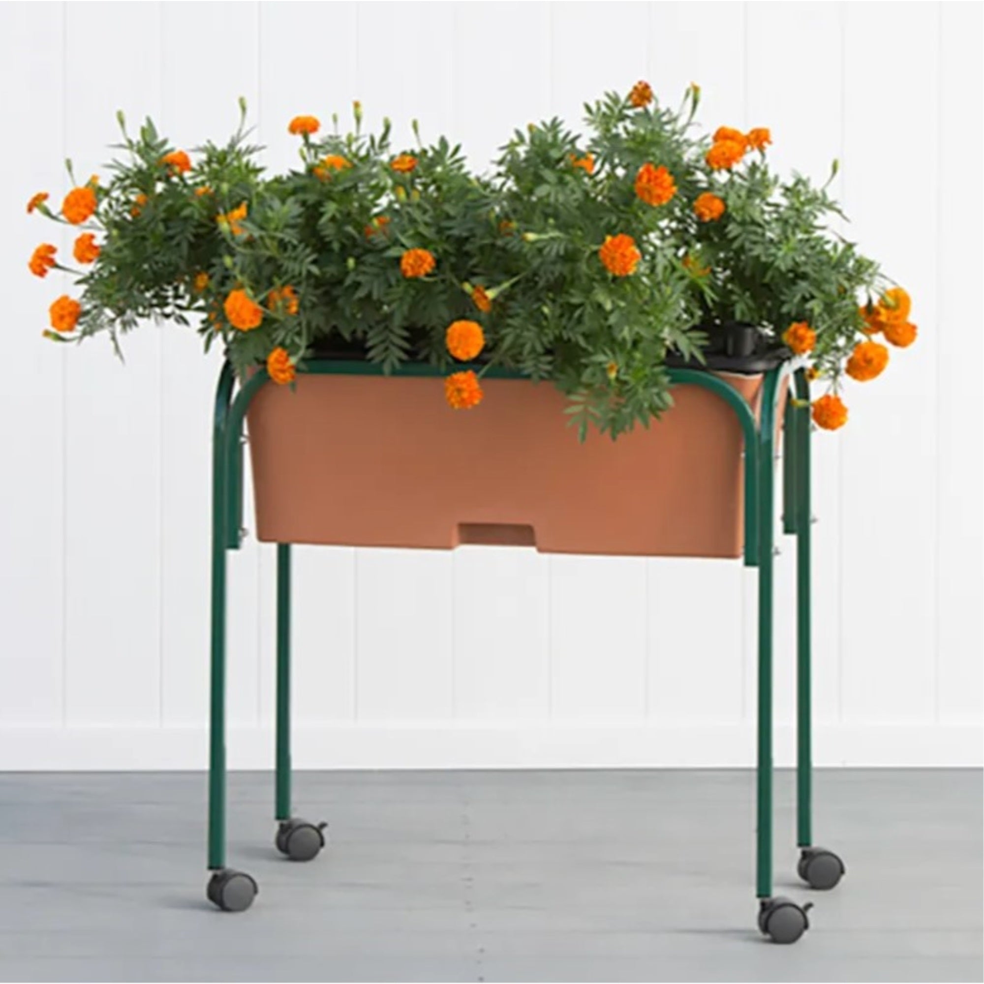 EarthBox Original Garden Stand – Elevated Metal Stand for Original EarthBox System, Green, 29.5" x 14" x 27"