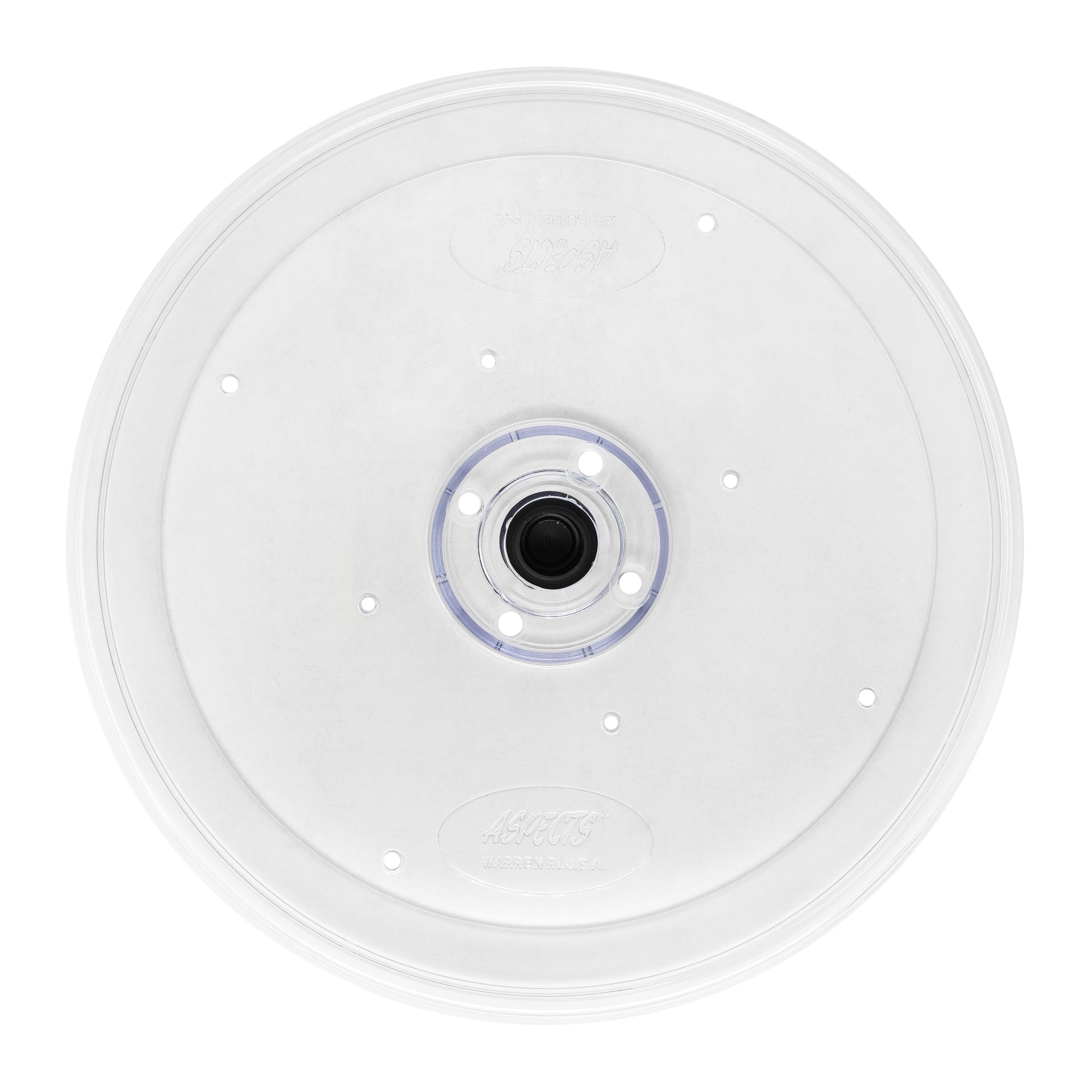Aspects Round Plastic Seed Tray for Bird Feeders, Clear, 8.5in Diameter