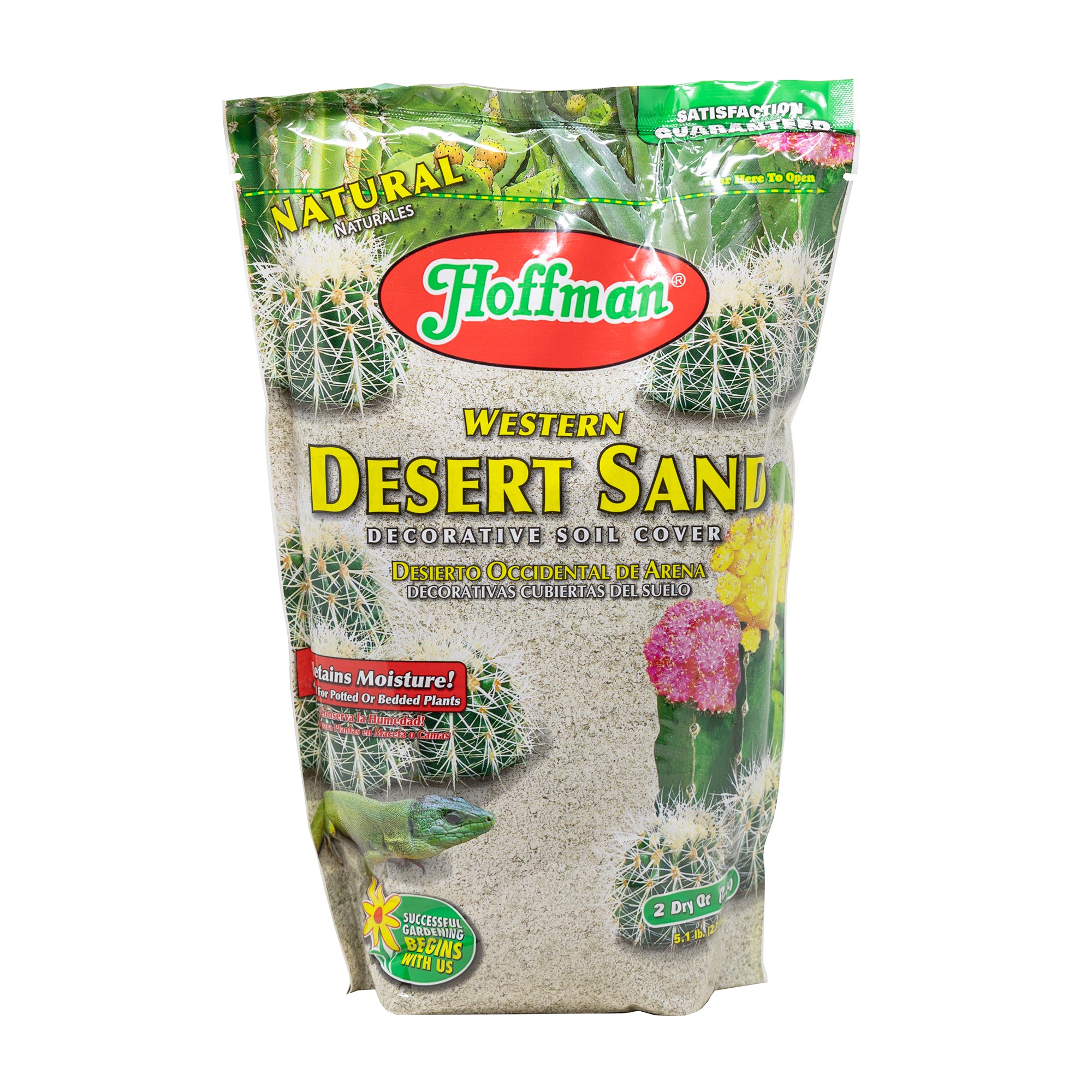 Hoffman Western Desert Sand Decorative Soil Cover for Potted or Bedded Plants, 2 Dry Quarts