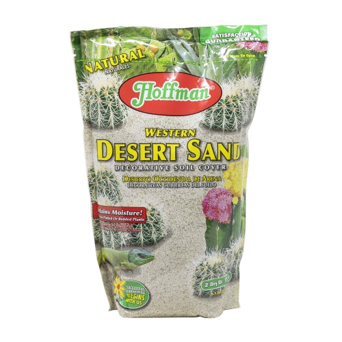 Hoffman Western Desert Sand — Decorative Soil Cover for Cacti & Succulents — 2 qt