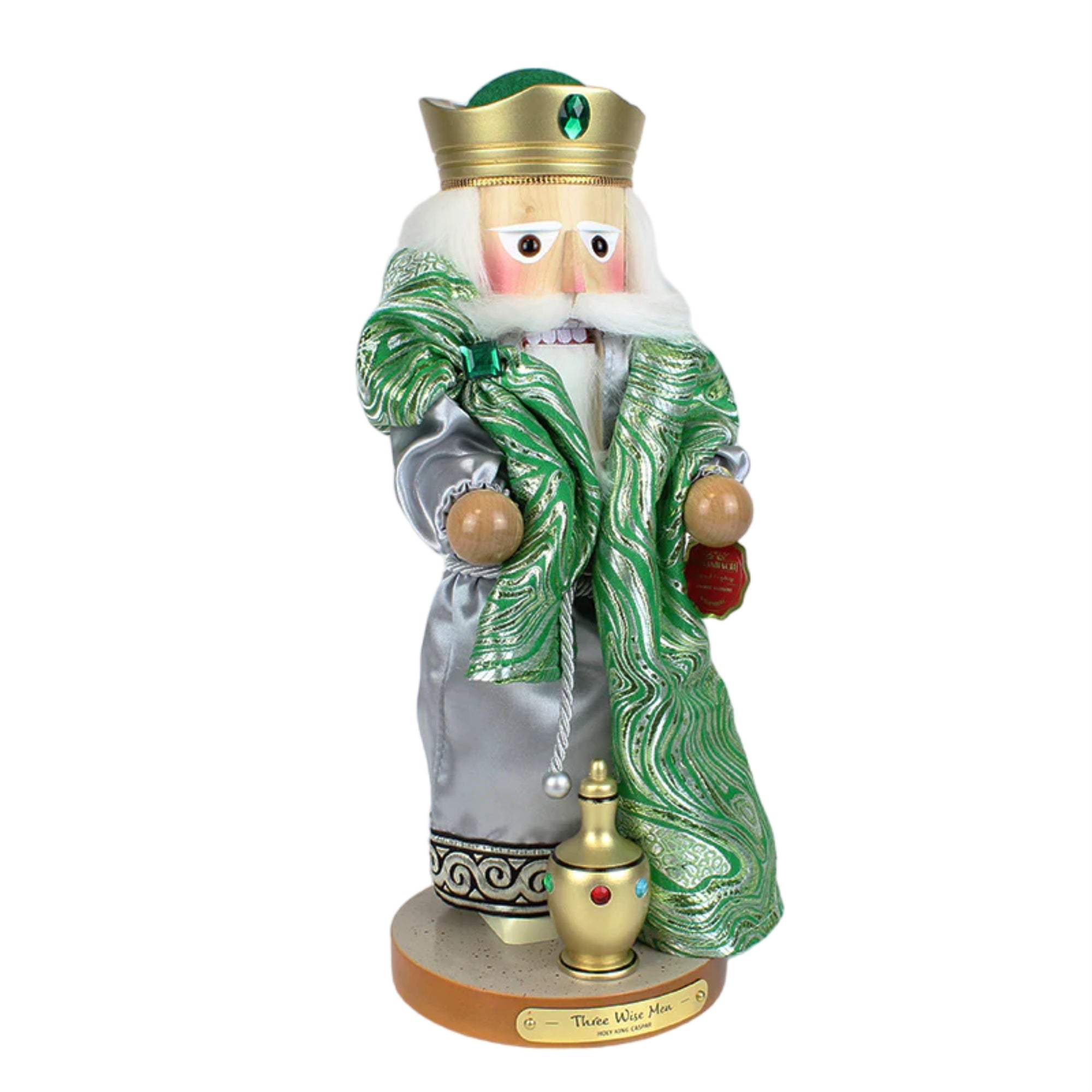 Steinbach Wooden Big Nutcracker, German Christmas Decoration, Three Wise Men Caspar, 15"