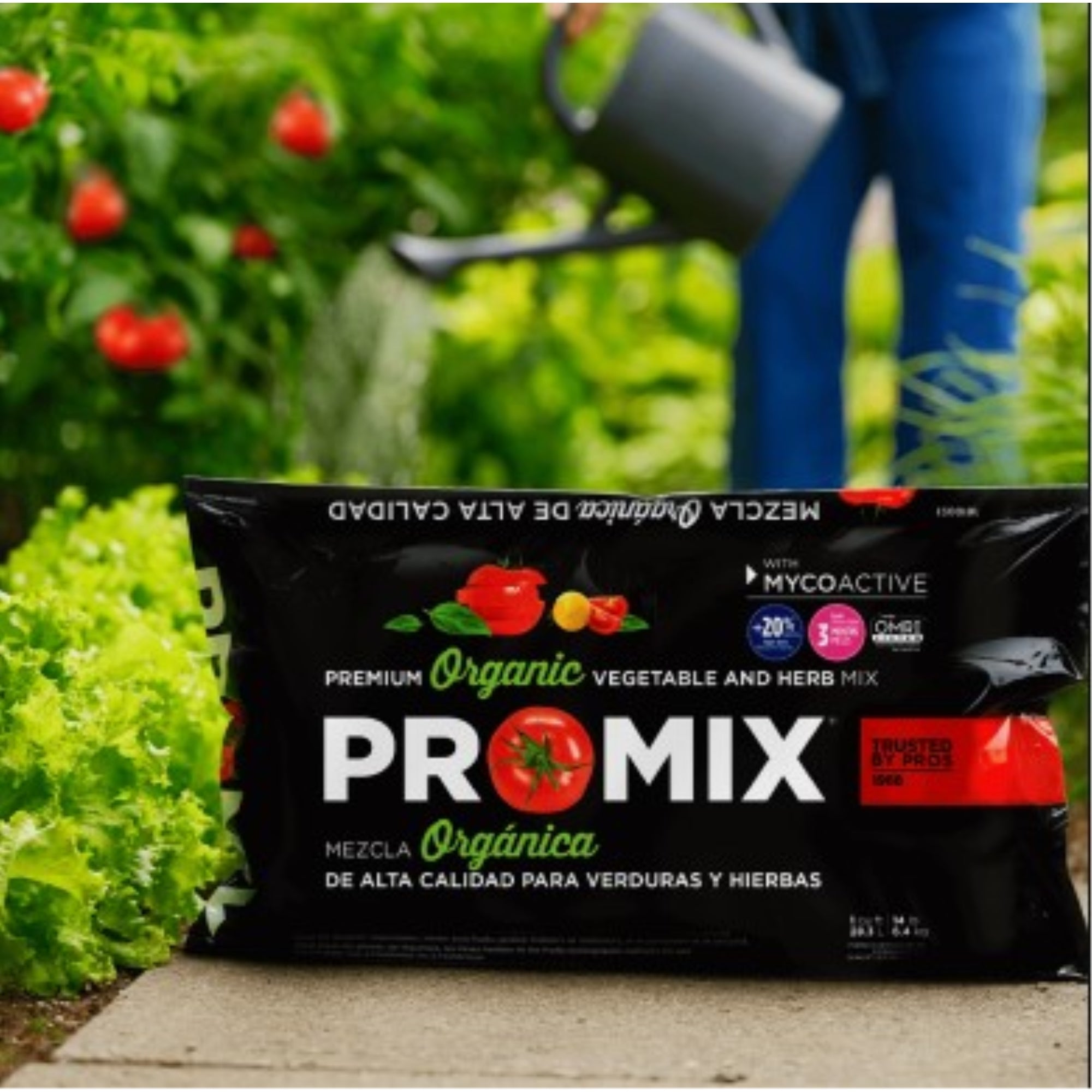 Premier Horticulture PRO-MIX Premium Organic Vegetable and Herb Mix with MYCOACTIVE, OMRI Listed, Loose Fill 1 cu ft