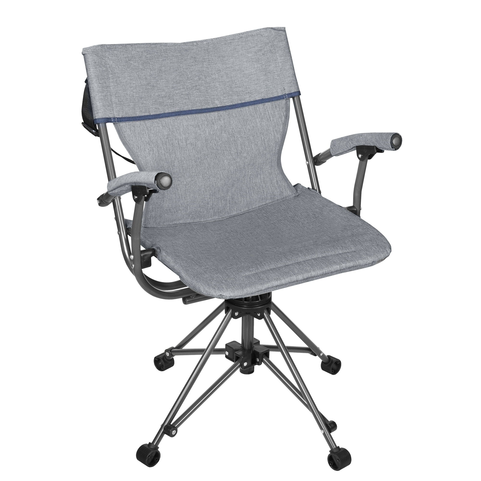Zenithen Outdoor 360 Degree Portable Lawn Swivel Camping Chair w/ Arms
