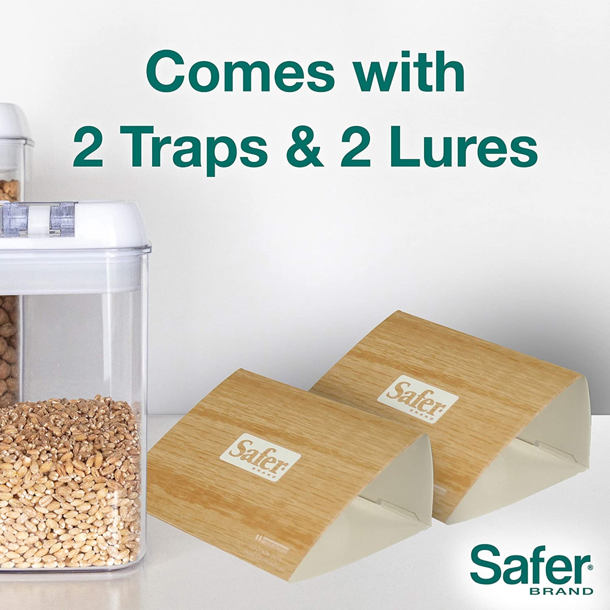 Safer Home Pantry Pest Trap for Flour & Grain Moths, and Other Pests, 2 Traps