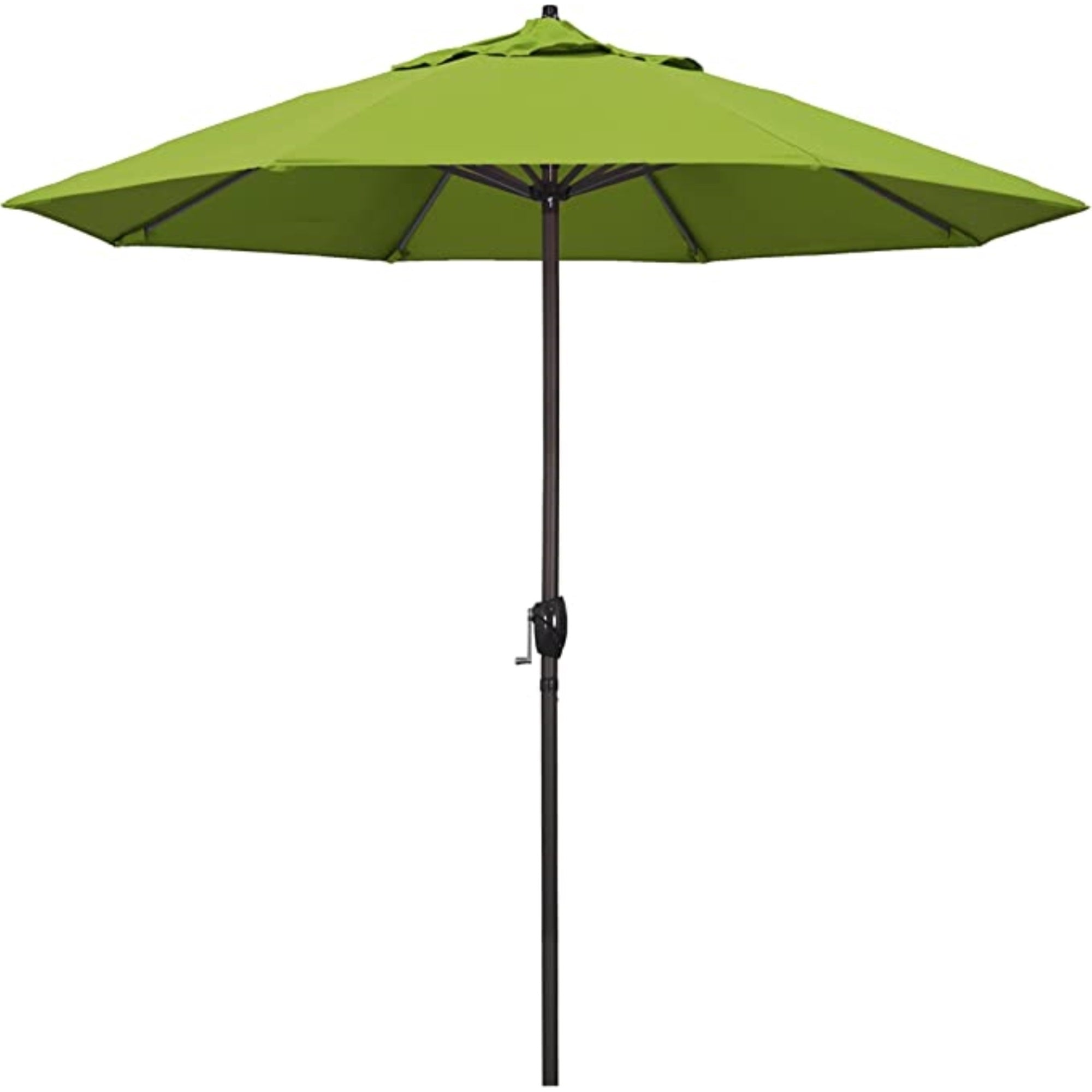 California Umbrella Aluminum Olefin Crank Open, Tilt Patio Umbrella