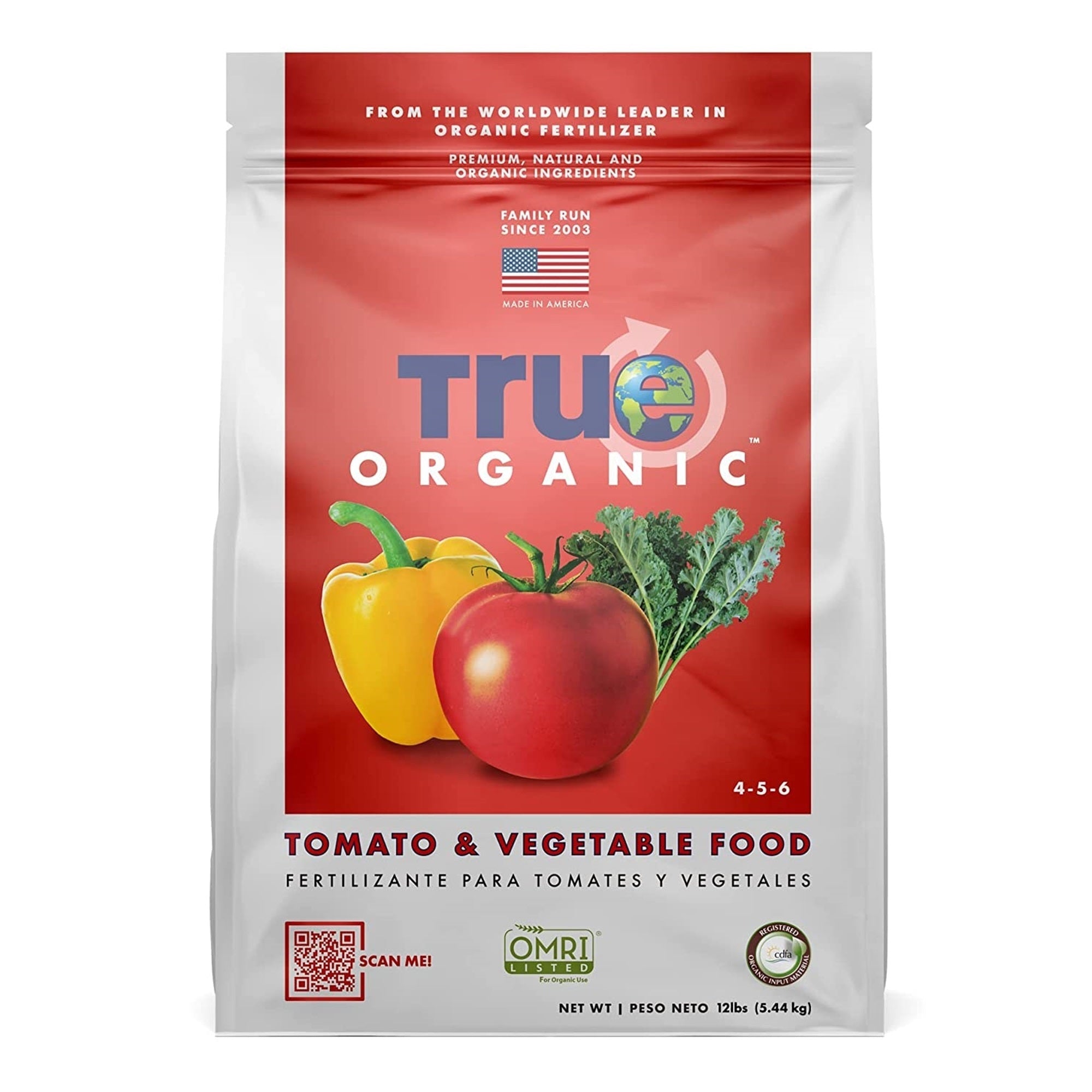 TRUE Organic Tomato & Vegetable Plant Food for Organic Gardening