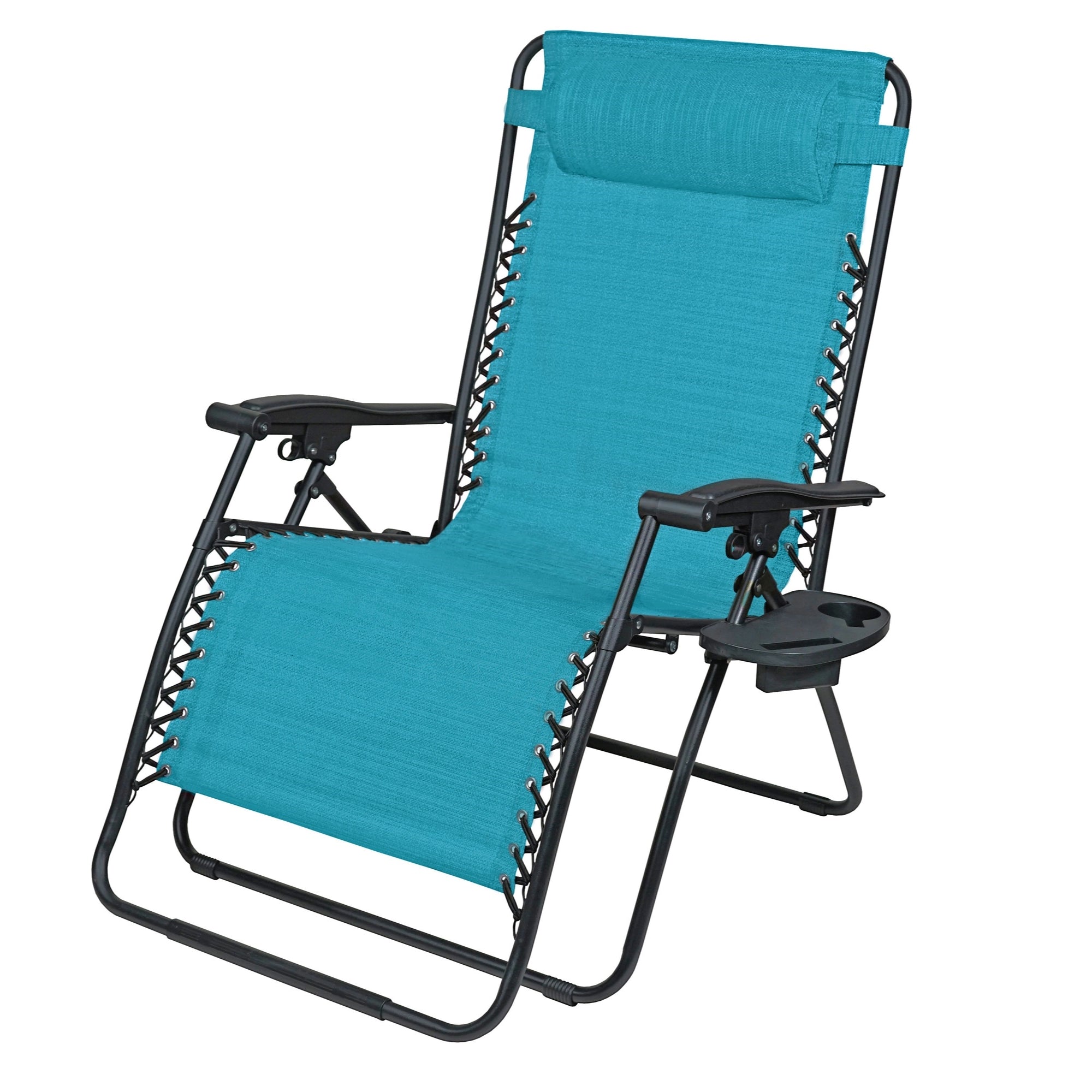 Woodard Outdoor Zero Gravity Steel Chair With Cupholders