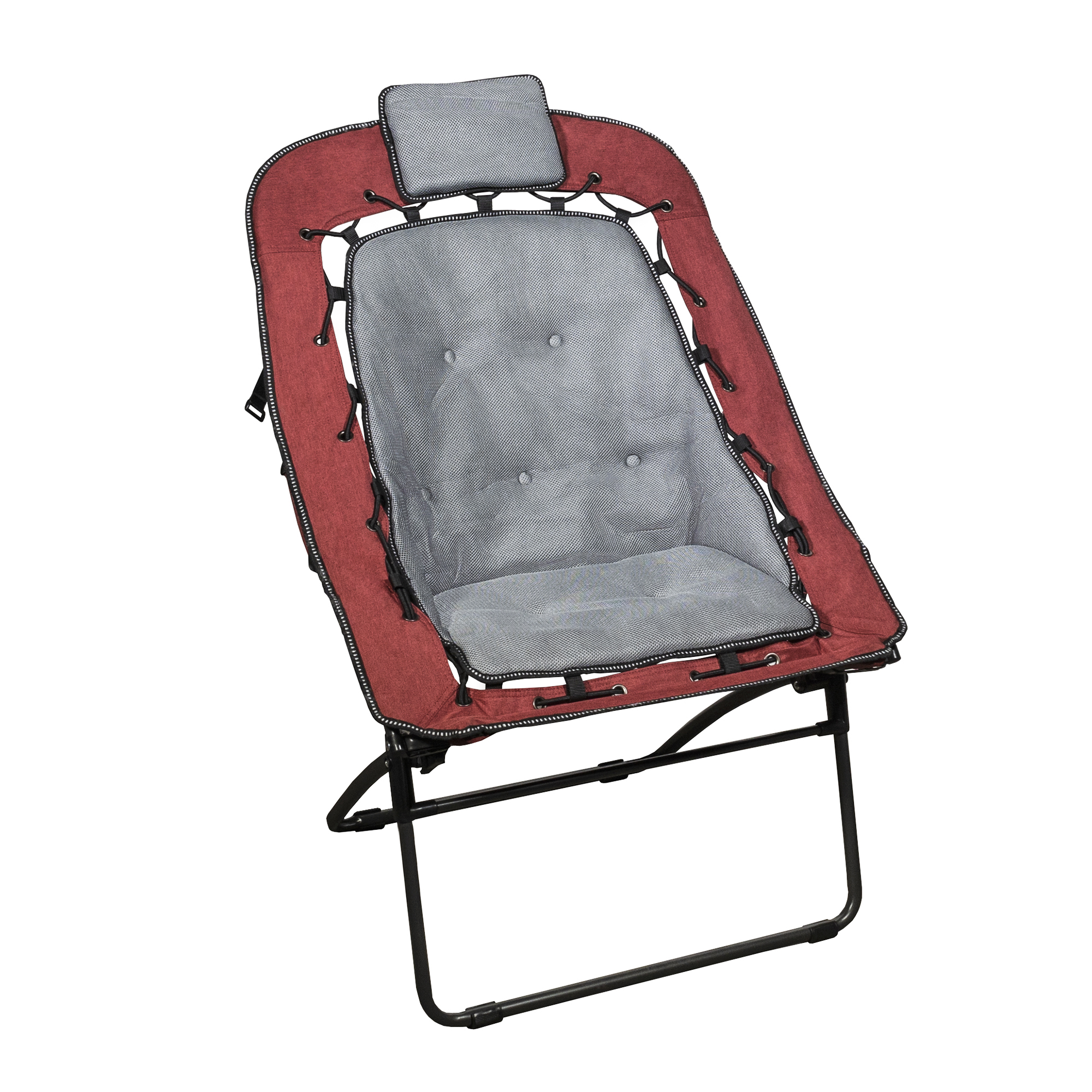 Zenithen Foldable Rectangular Air Mesh Outdoor Bungee Chair
