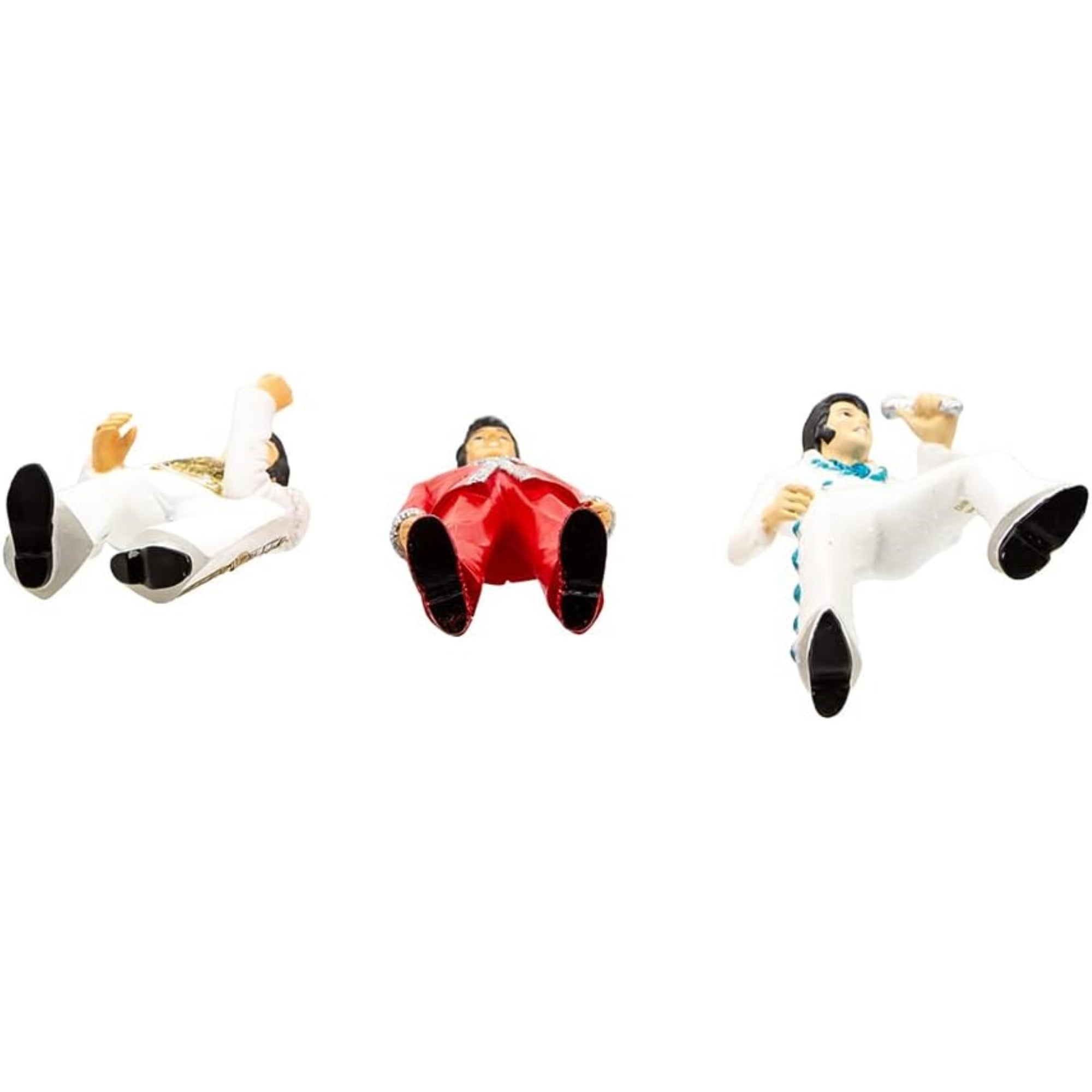 Kurt Adler Resin Hanging Christmas Ornaments, Elvis Iconic Poses, 5" (3-Piece Set)