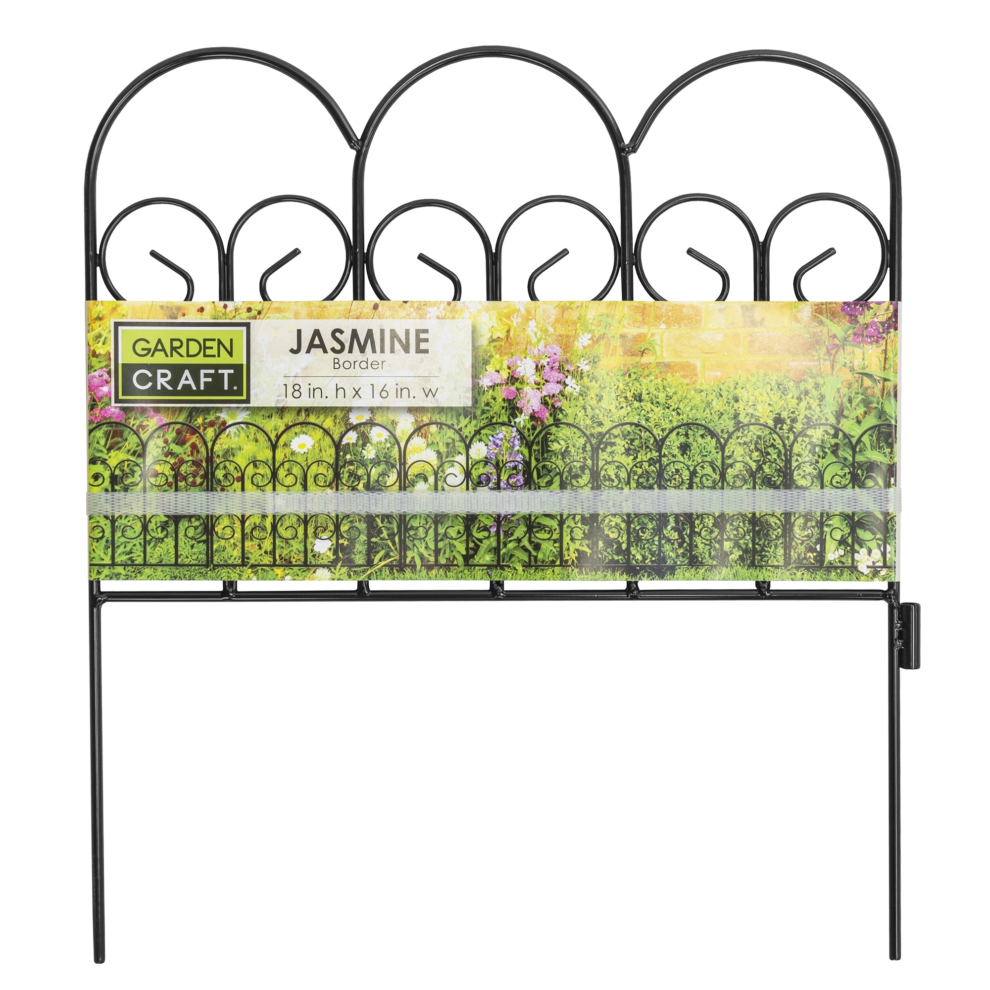 Origin Point Garden Craft Decorative Landscape Fence, Jasmine Classic 18" x 16"