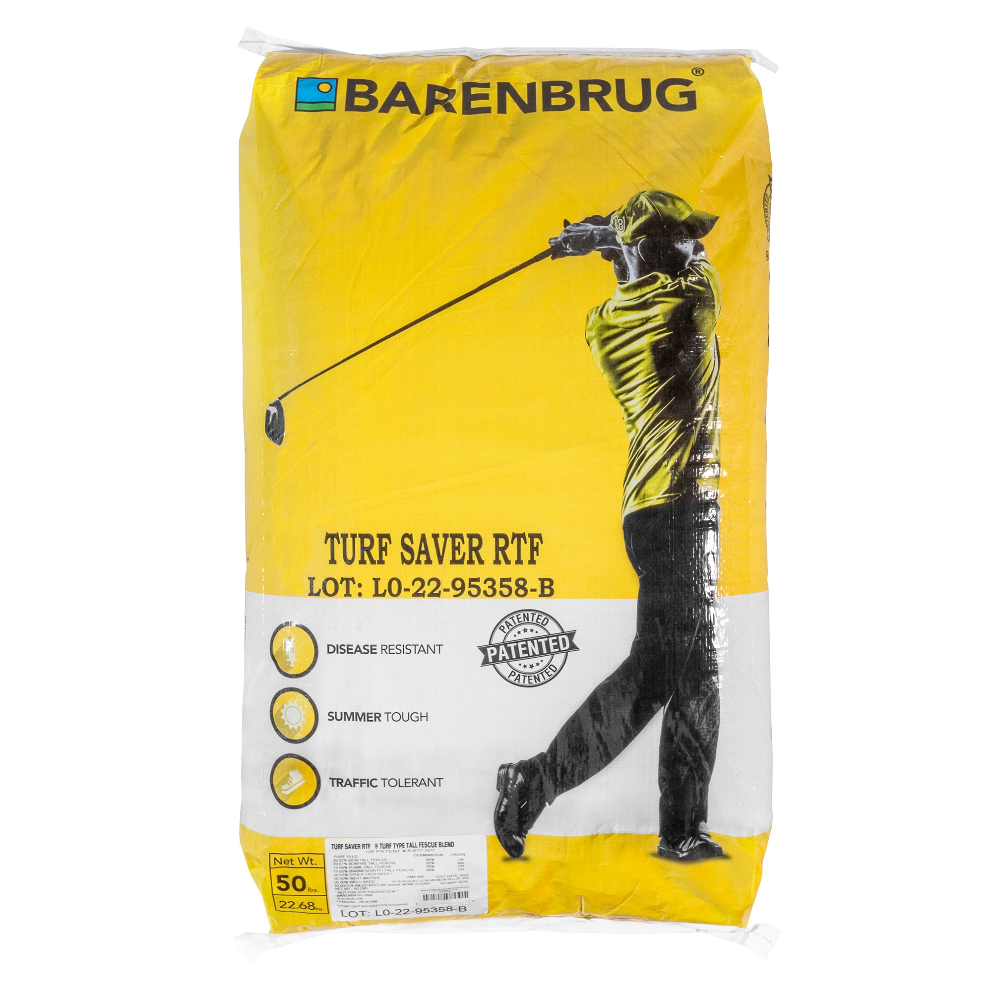 Barenbrug Turf Saver High Quality Turf-Type Tall Fescue Blend Grass Seed