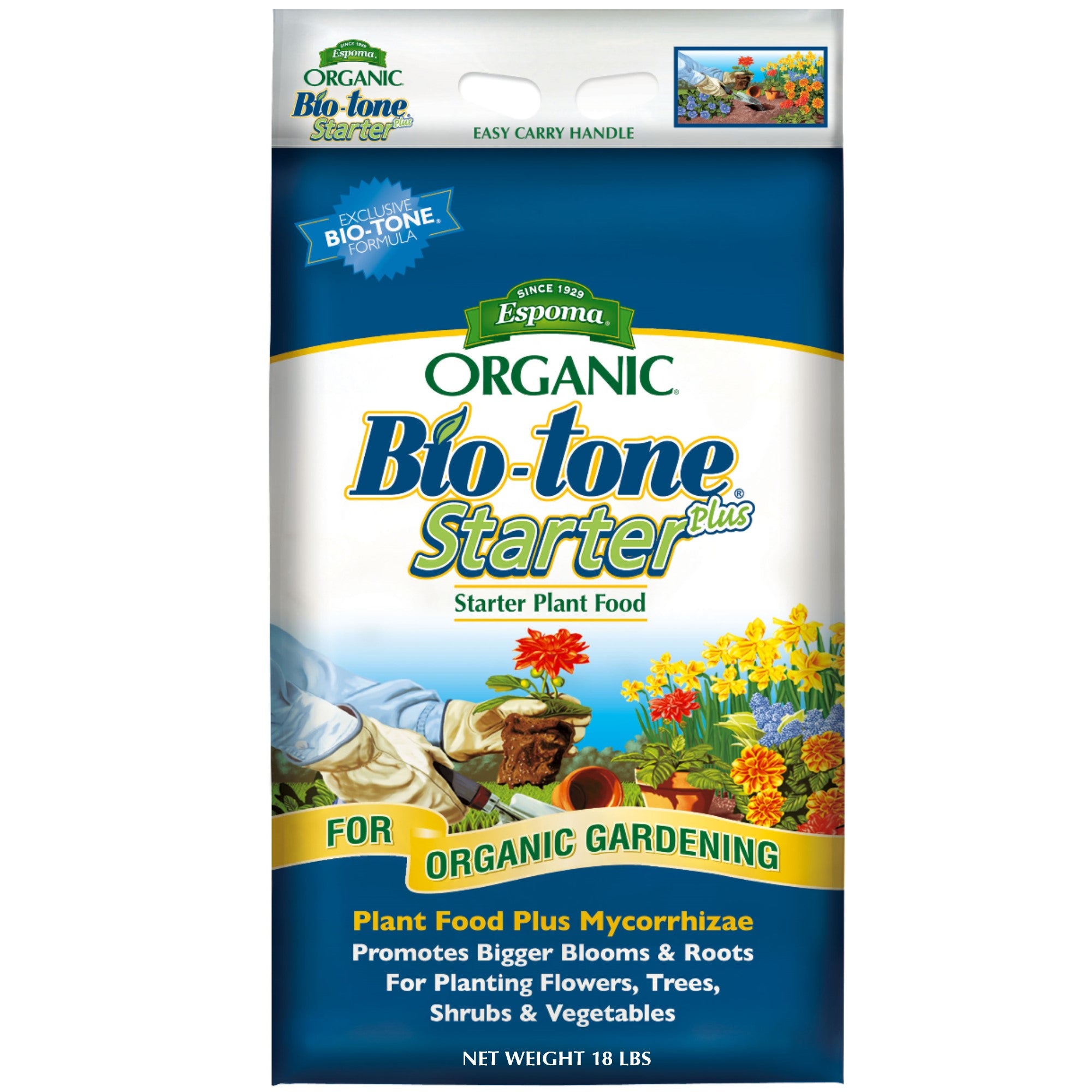 Espoma Organic Bio-Tone Starter Plus 4-3-3 Starter Plant Food with Mycorrhizae