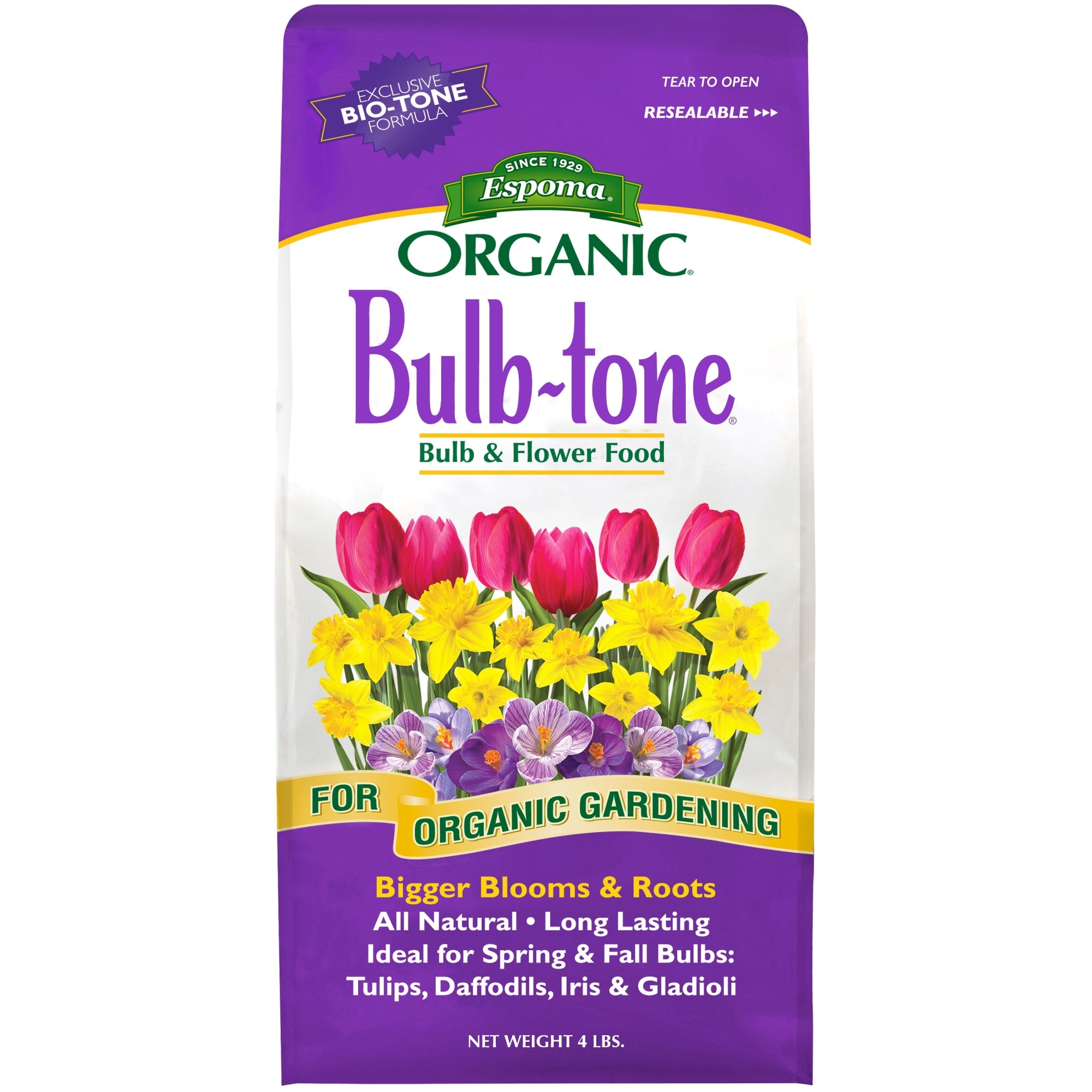Espoma Organic Bulb-Tone 3-5-3 Garden Fertilizer for Bigger Blooms and Roots