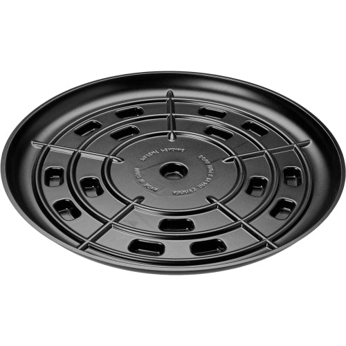 Bosmere Down Under Planter Saucers — Airflow, Prevent Stains, Locking Caddy Option, Black, 15”