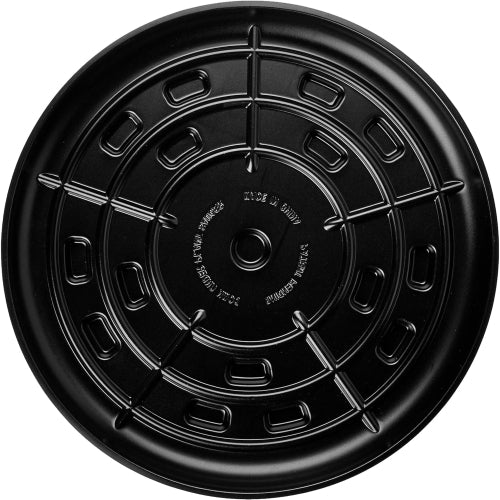 Bosmere Down Under Planter Saucers — Airflow, Prevent Stains, Locking Caddy Option, Black, 15”