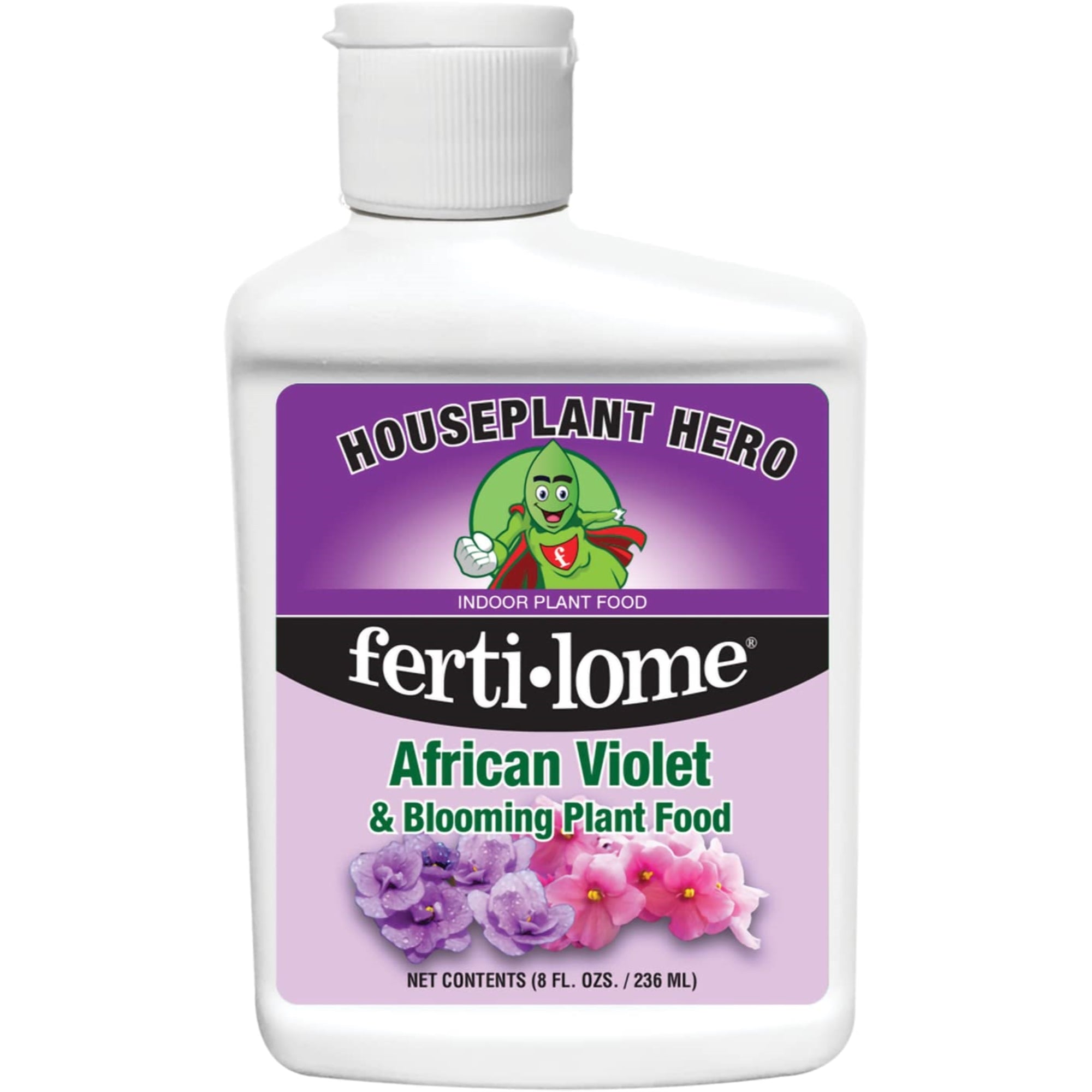 Fertilome Houseplant Hero 8-10-8 African Violet Plant Food Concentrate, 8fl oz