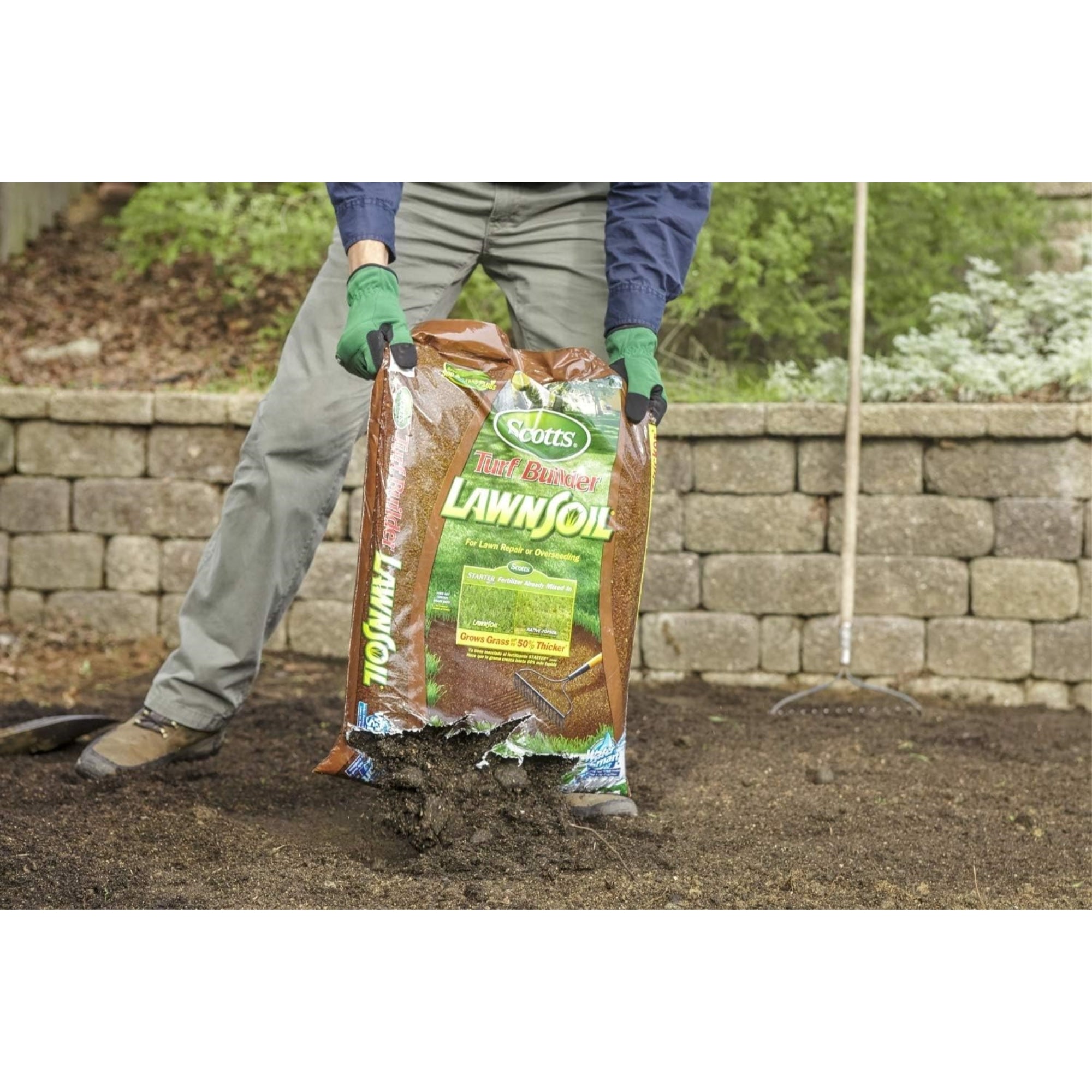 Scotts Turf Builder LawnSoil with Water Smart for Lawn Repair and Overseeding, 1.5 cu ft