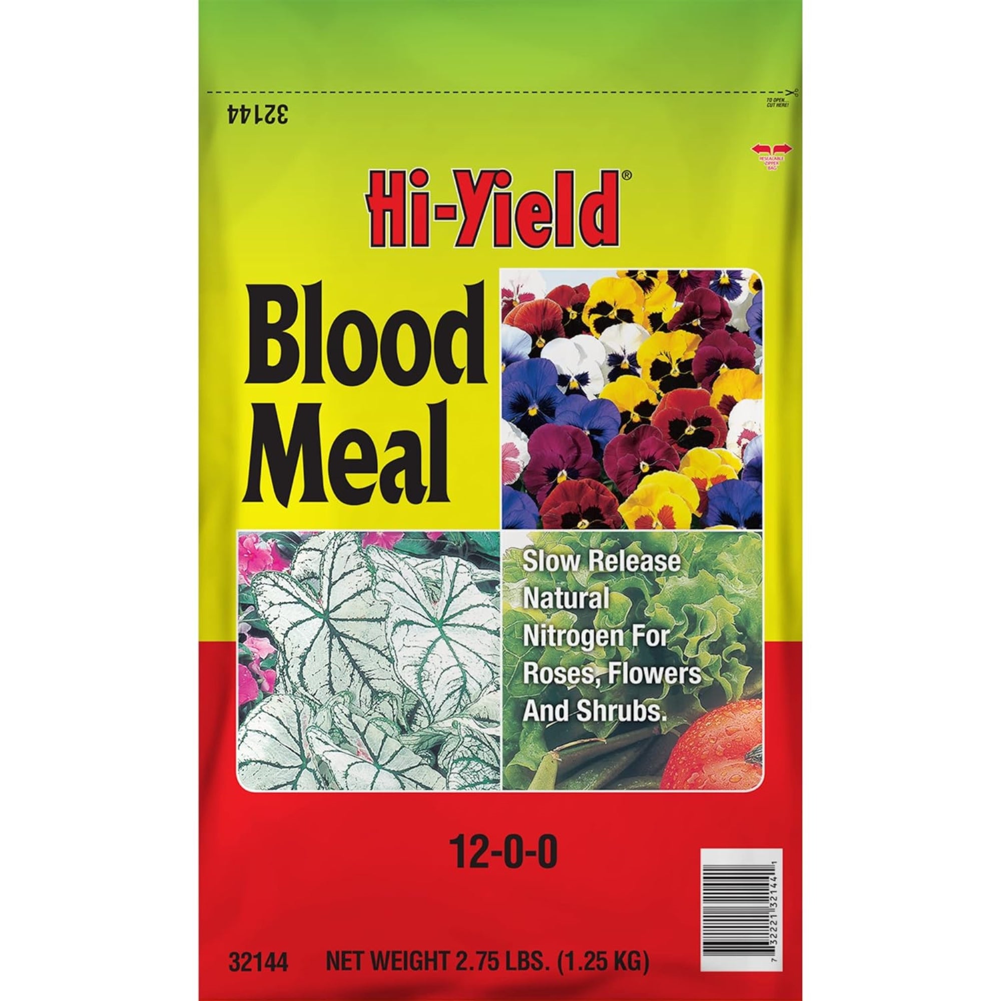 Hi-Yield Blood Meal 12-0-0 Fertilizer with Slow-Release Nitrogen, 2.75lbs