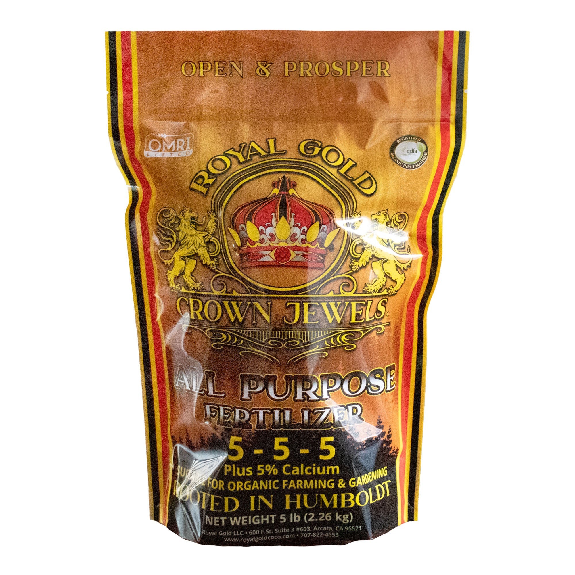 Royal Gold Crown Jewels Organic All Purpose 5-5-5 Dry Soluble Fertilizer for Preparing Soil