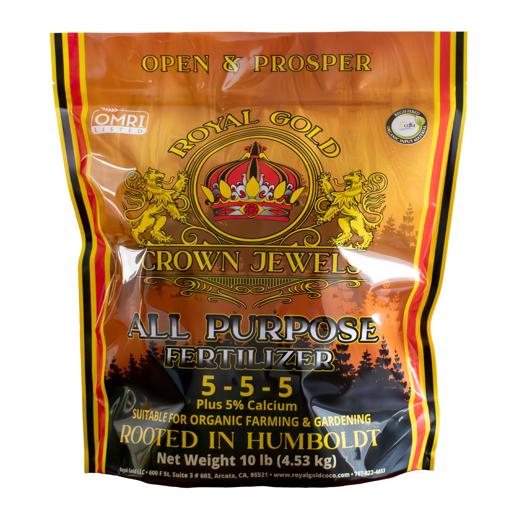 Royal Gold Crown Jewels Organic All Purpose 5-5-5 Dry Soluble Fertilizer for Preparing Soil
