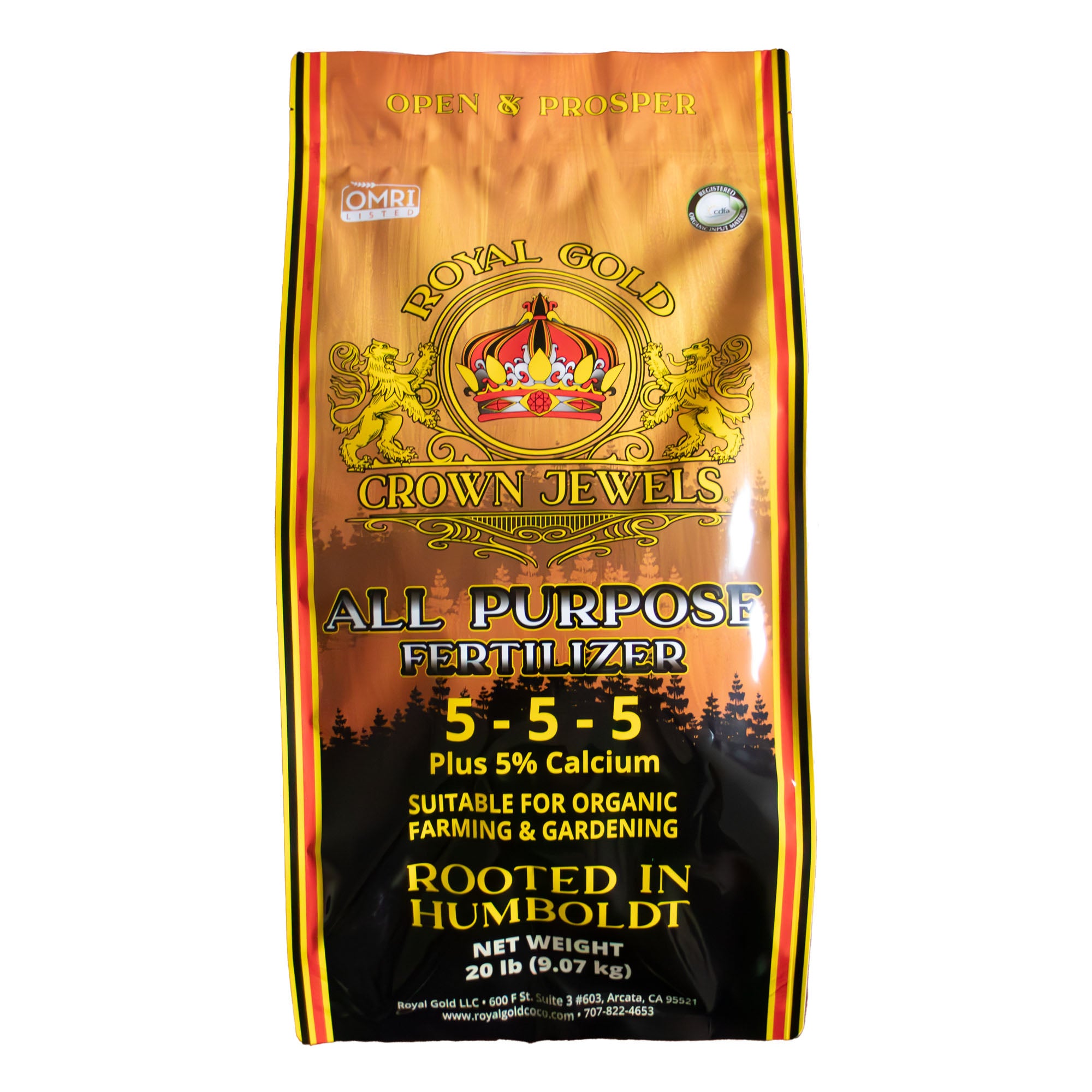 Royal Gold Crown Jewels Organic All Purpose 5-5-5 Dry Soluble Fertilizer for Preparing Soil