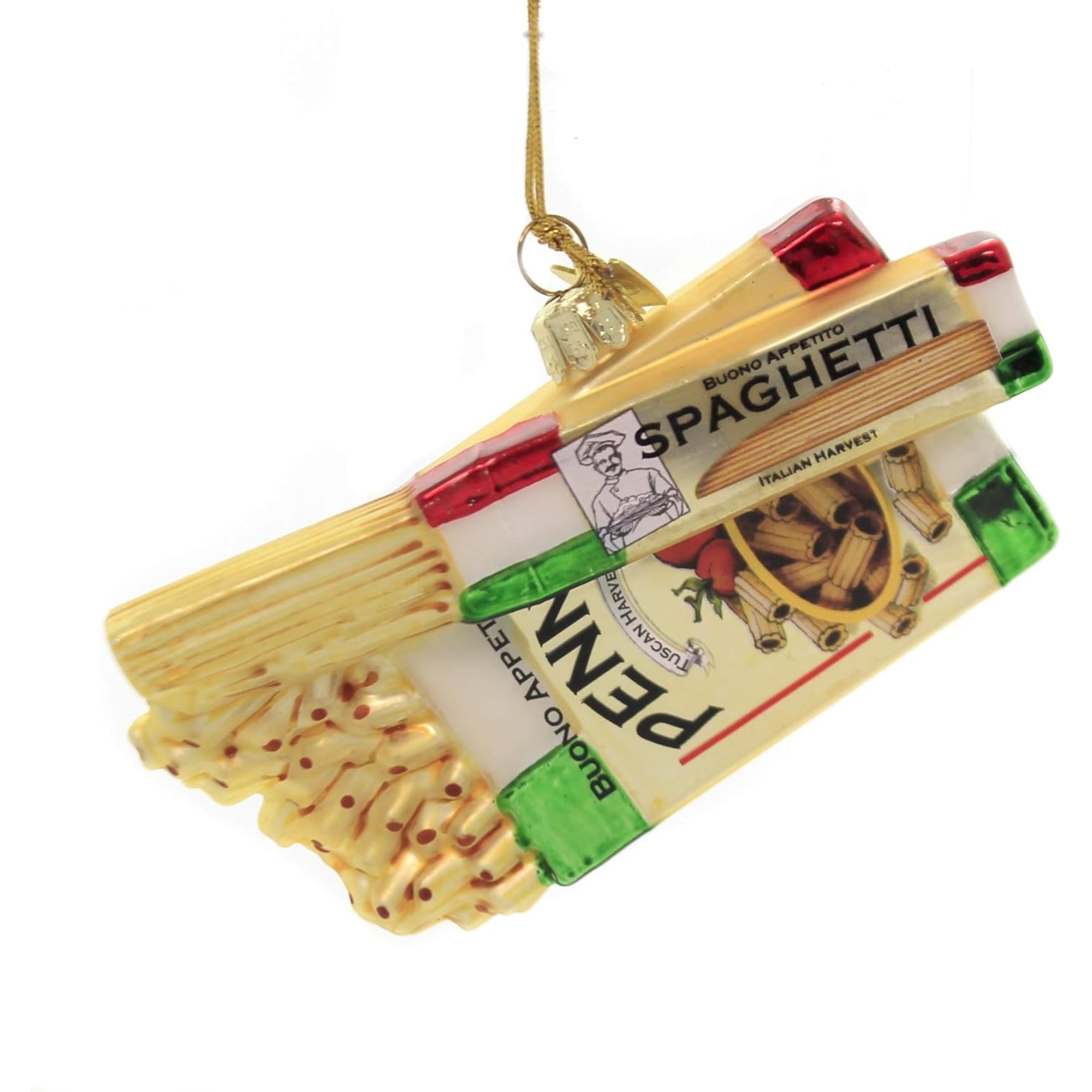 Kurt Adler Noble Gems Glass Ornament, Pasta Boxes