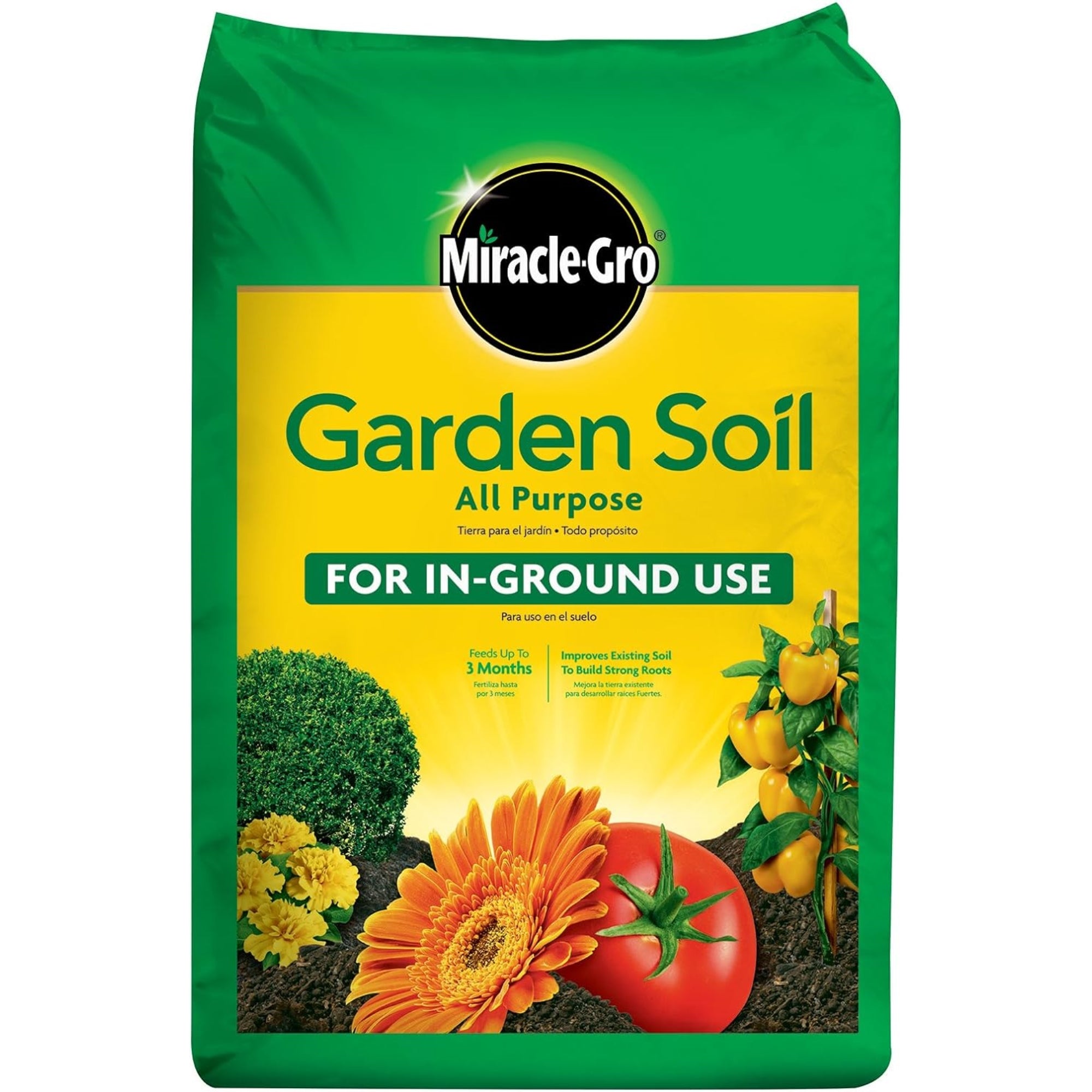 Miracle-Gro All Purpose Garden Soil for In-Ground Use, 1 cu ft
