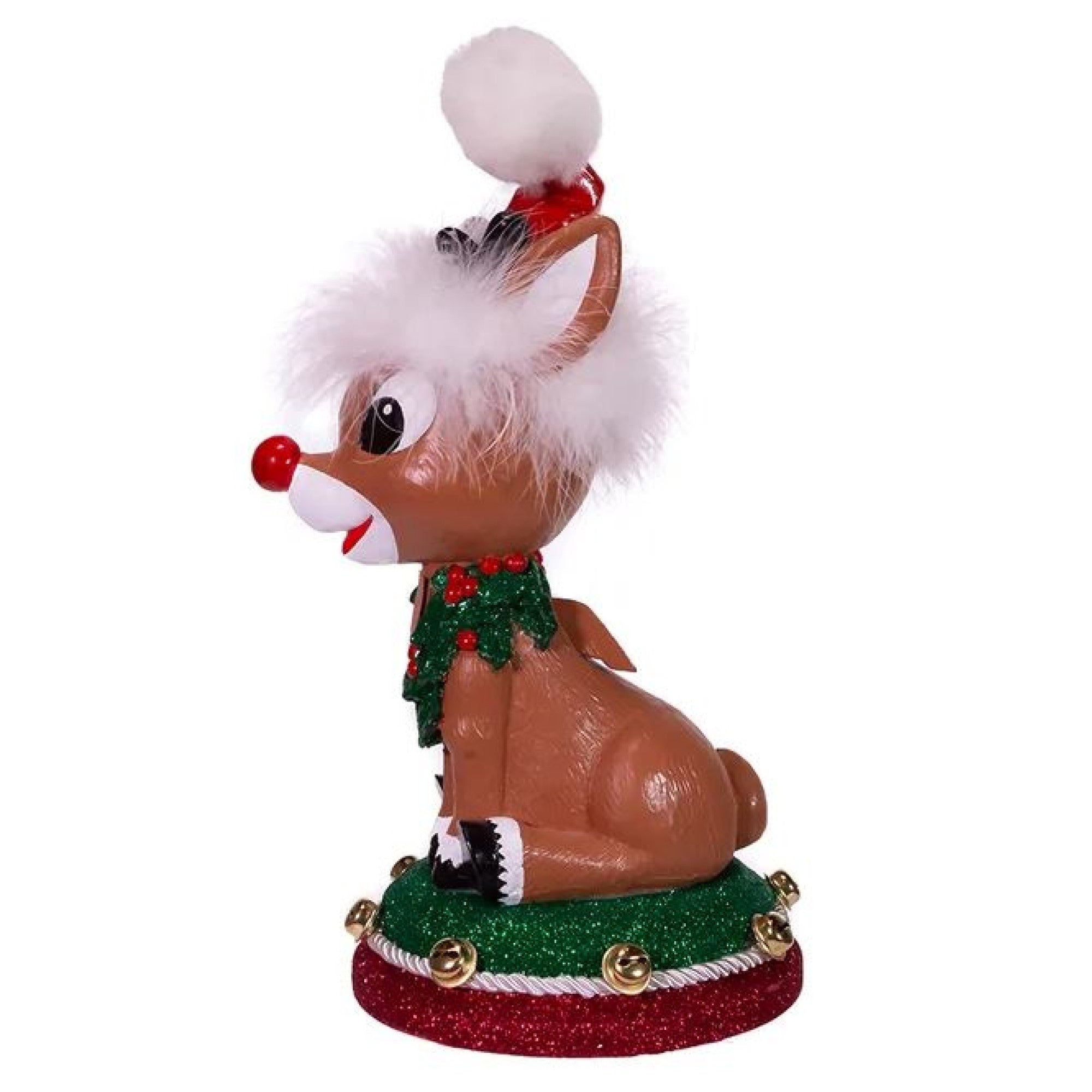 Kurt Adler Hollywood Rudolph the Red Nose Reindeer Nutcracker, 12in