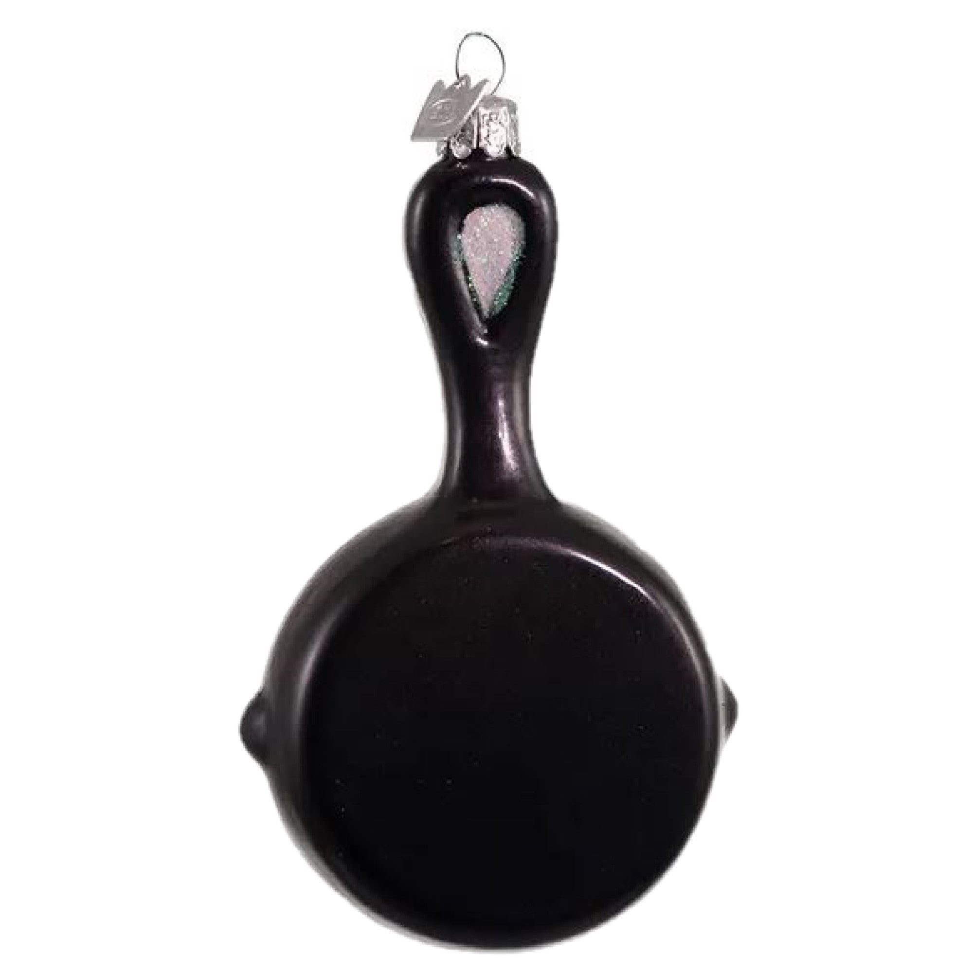 Kurt Adler Noble Gems Glass Ornament for Christmas Tree, Frying Pan