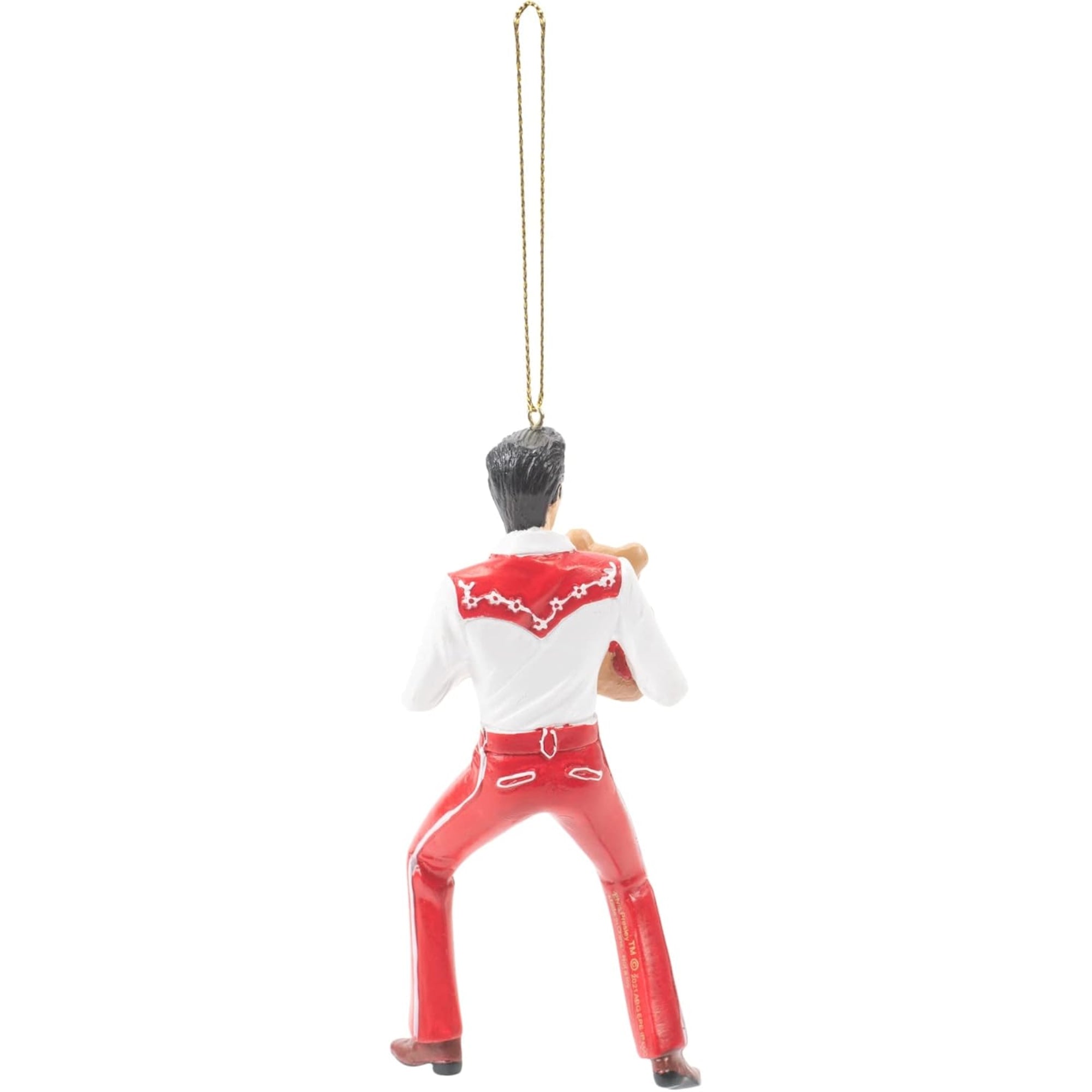 Kurt Adler Resin Christmas Ornament, Elvis with Teddy Bear