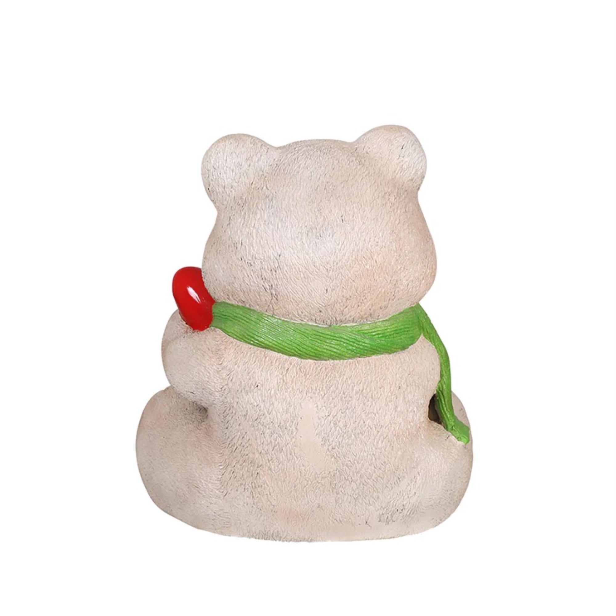 Garden Elements Christmas Table Piece, Baby Polar Bear with Light Bulb, 24"