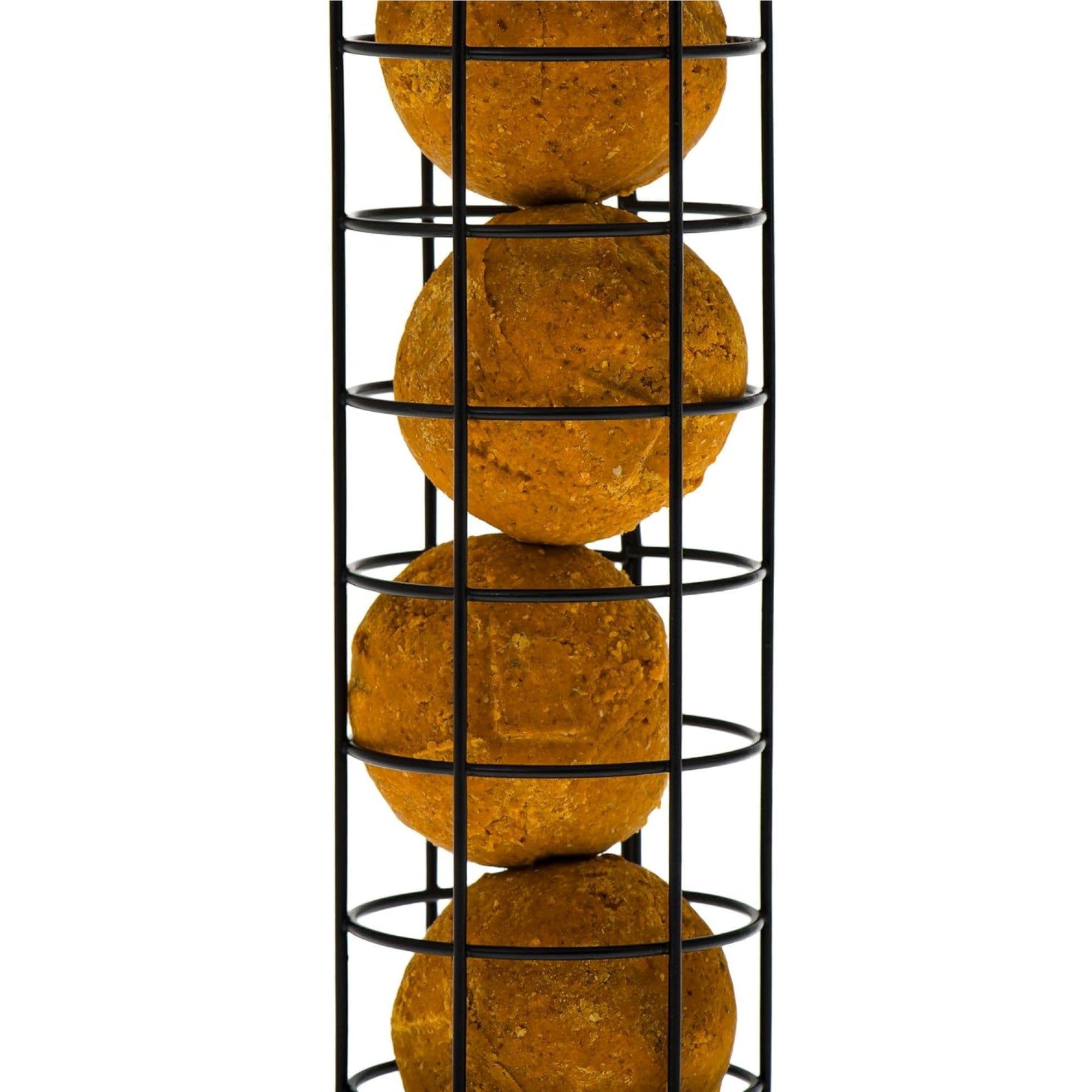 C&S Suet Ball Bird Feeder — Durable Outdoor Feeder, Copper Roof — Holds 4 Suet Balls