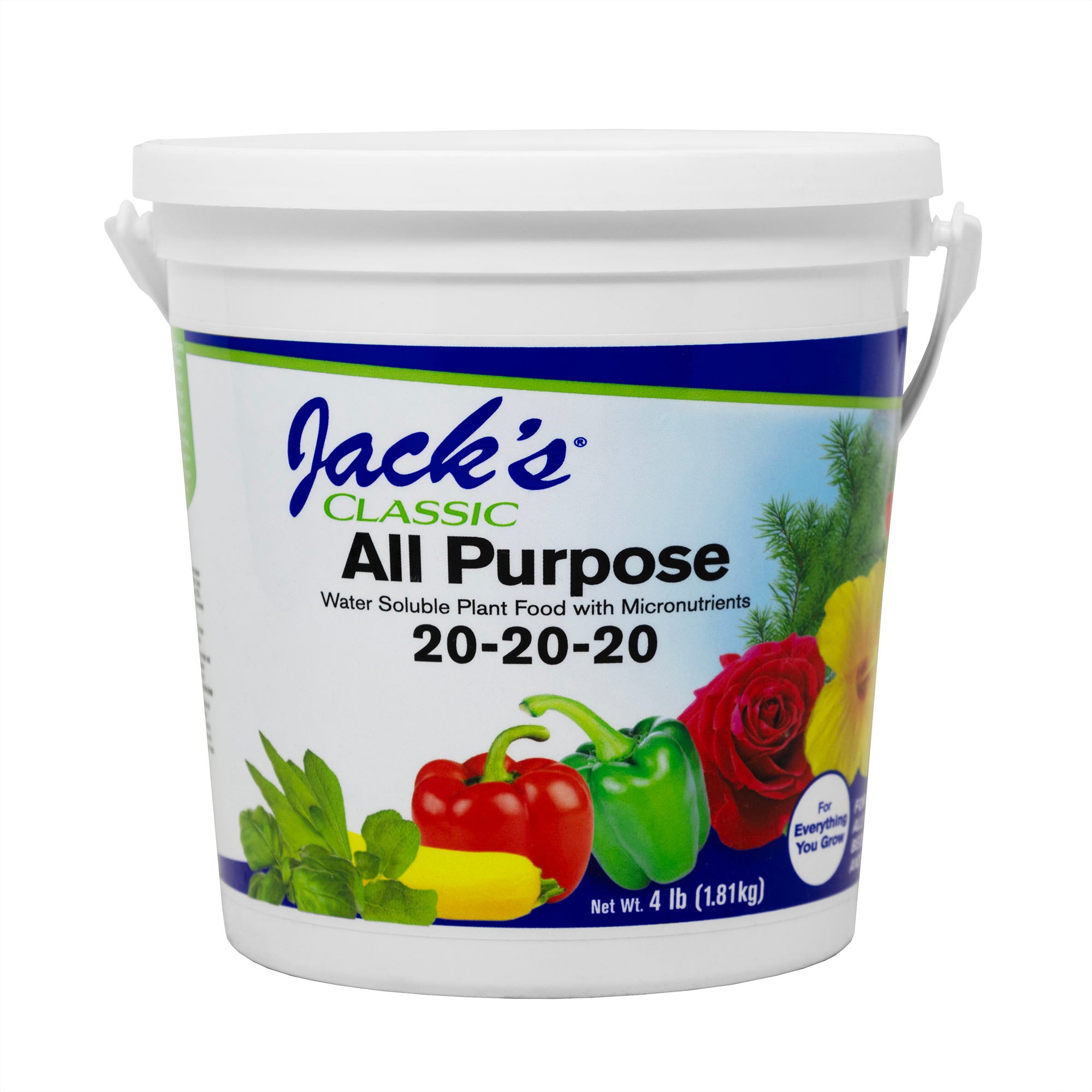 JR Peters Jack's Classic Water Soluble All Purpose Fertilizer, 20-20-20