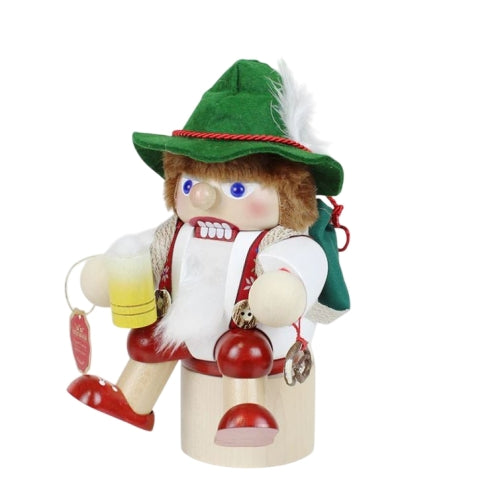 Steinbach Wooden Christmas Shelf-Sitter Decorative Nutcracker, Bavarian, 7.8"