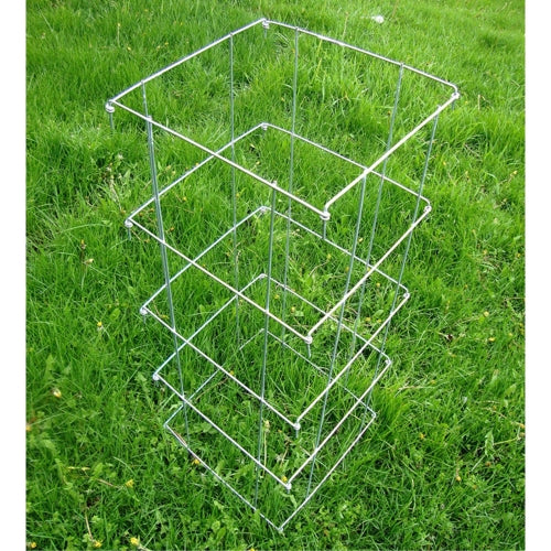 Garden Elements Square 8-Leg Heavy-Duty Collapsible Tomato Cages, 40in H (Pack of 3)