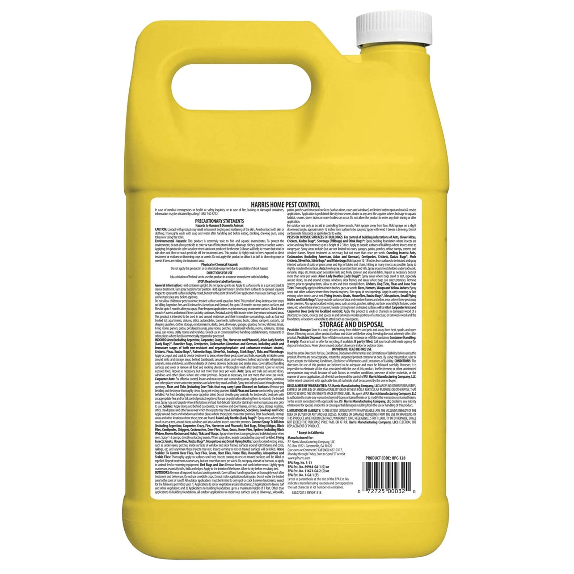 Harris Home Pest Control Ready to Use Liquid Spray, 1 Gallon