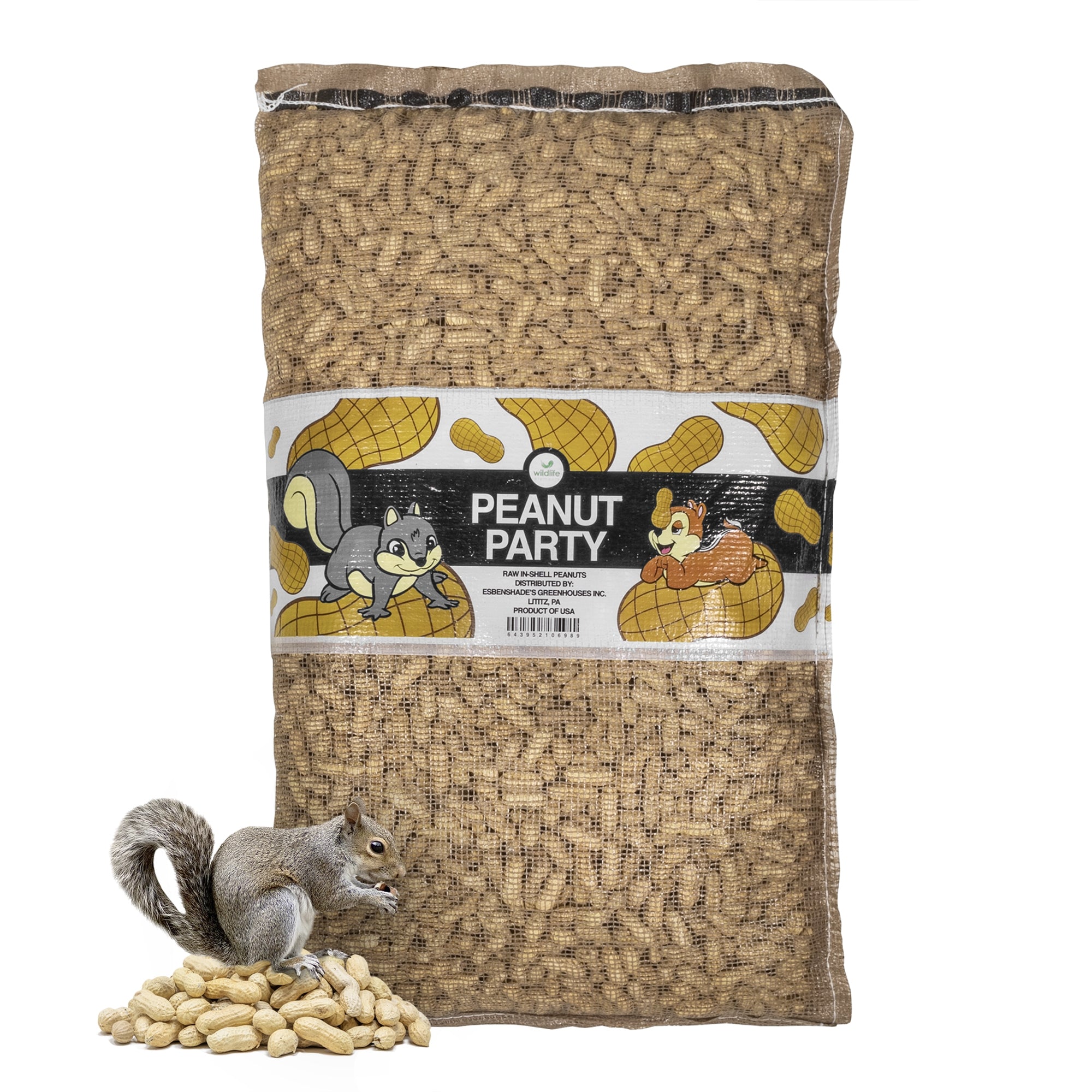 Wildlife Elements Peanut Party Unprocessed, Raw In-Shell Peanuts Wildlife Animal Food - Rich in Protein, Healthy Fats, and Essential Nutrients for Birds, Squirrels, and Waterfowl, 25lb