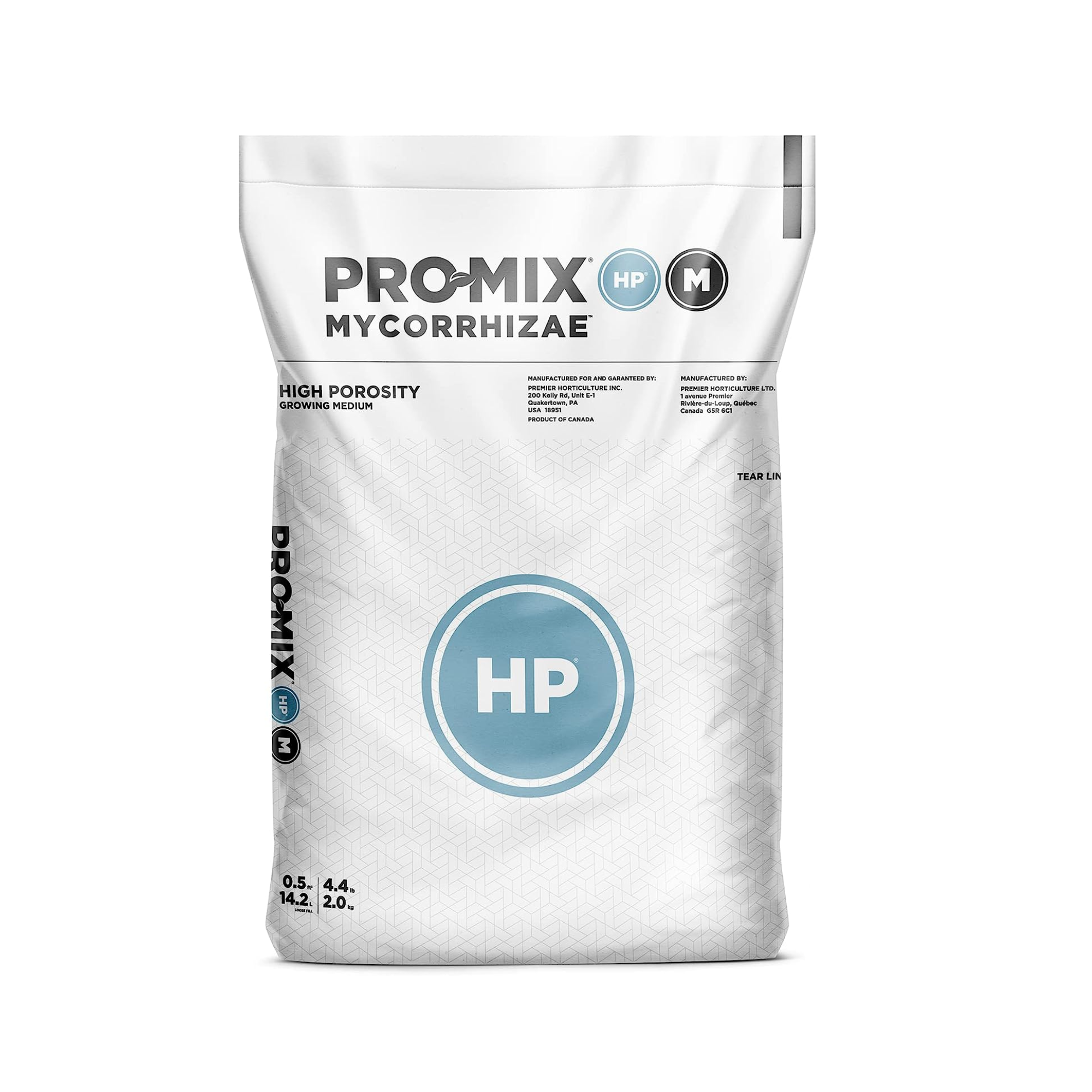 Premier Horticulture PRO-MIX HP MYCORRHIAZE Loose Fill Growing Medium in Open Top Grow Bag, 0.5 cu ft