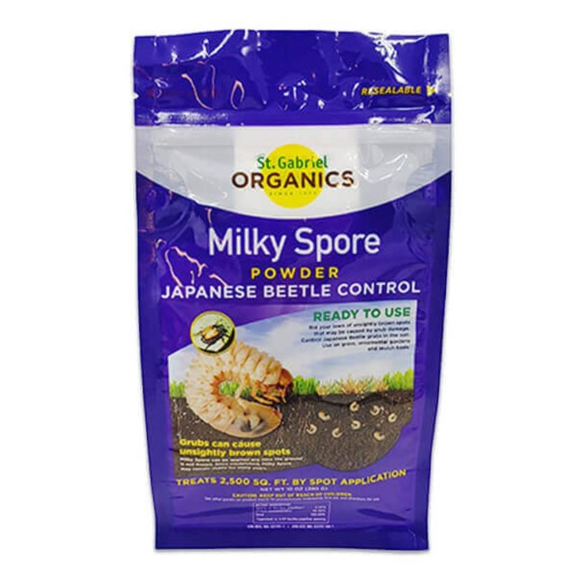 St. Gabriel Organics Milky Spore Powder Japanese Bettle Control, Ready To Use, 40 oz