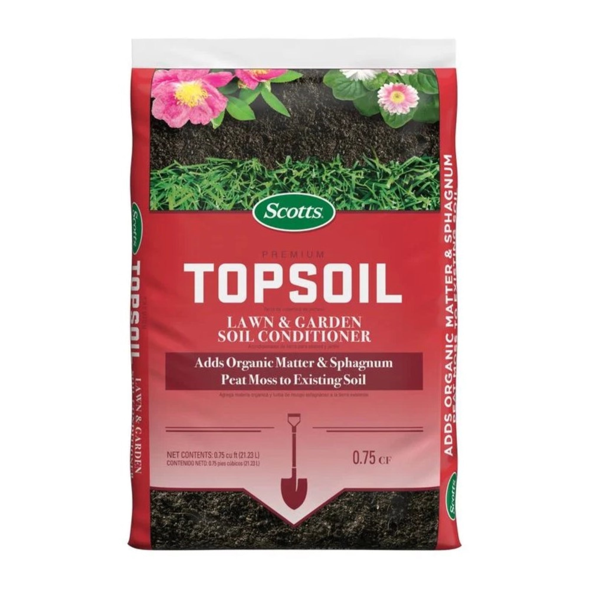 Scotts Premium Topsoil, Lawn and Garden Soil Conditioner, 0.75 cu ft