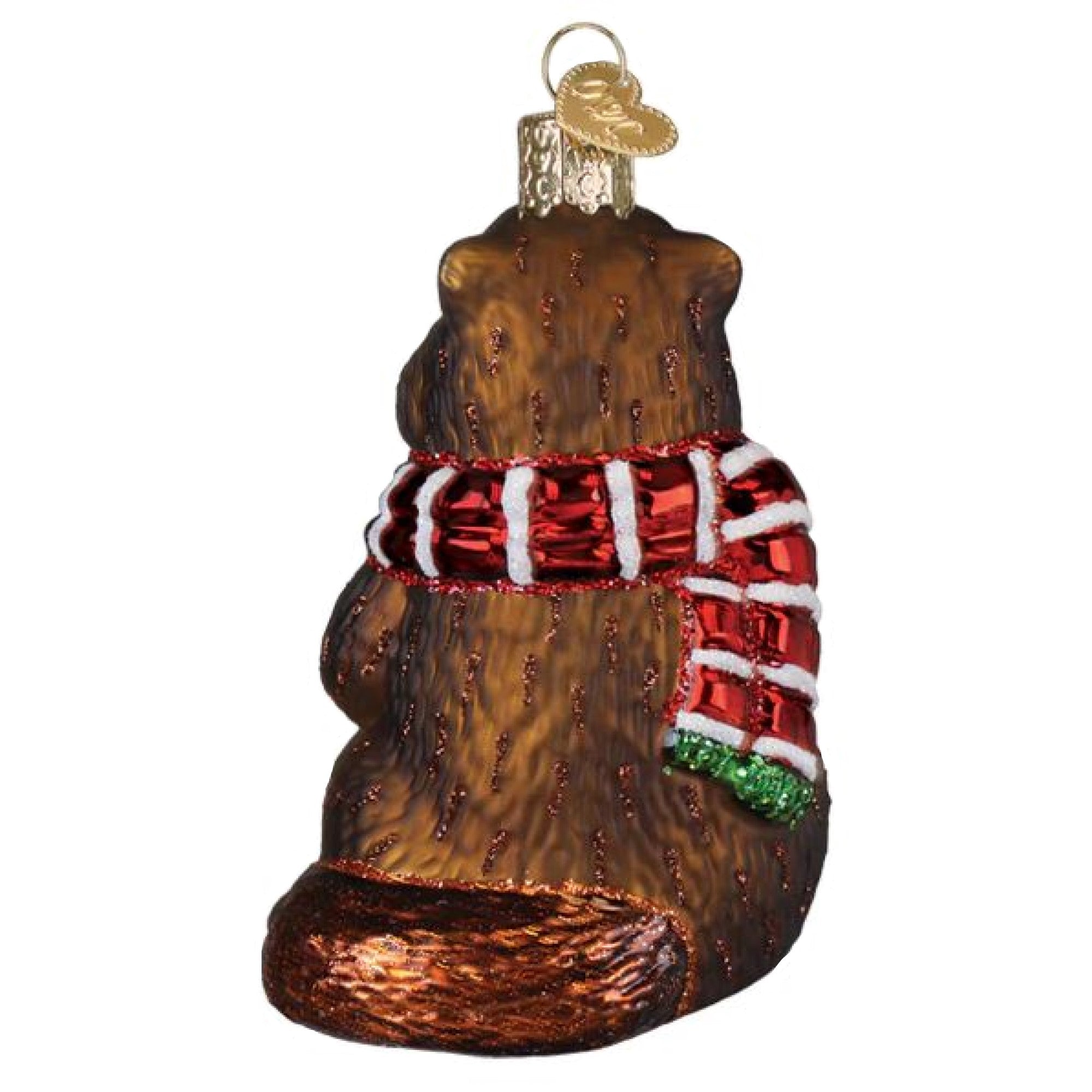 Old World Christmas Blown Glass Ornament for Christmas Tree, Merry Marmot