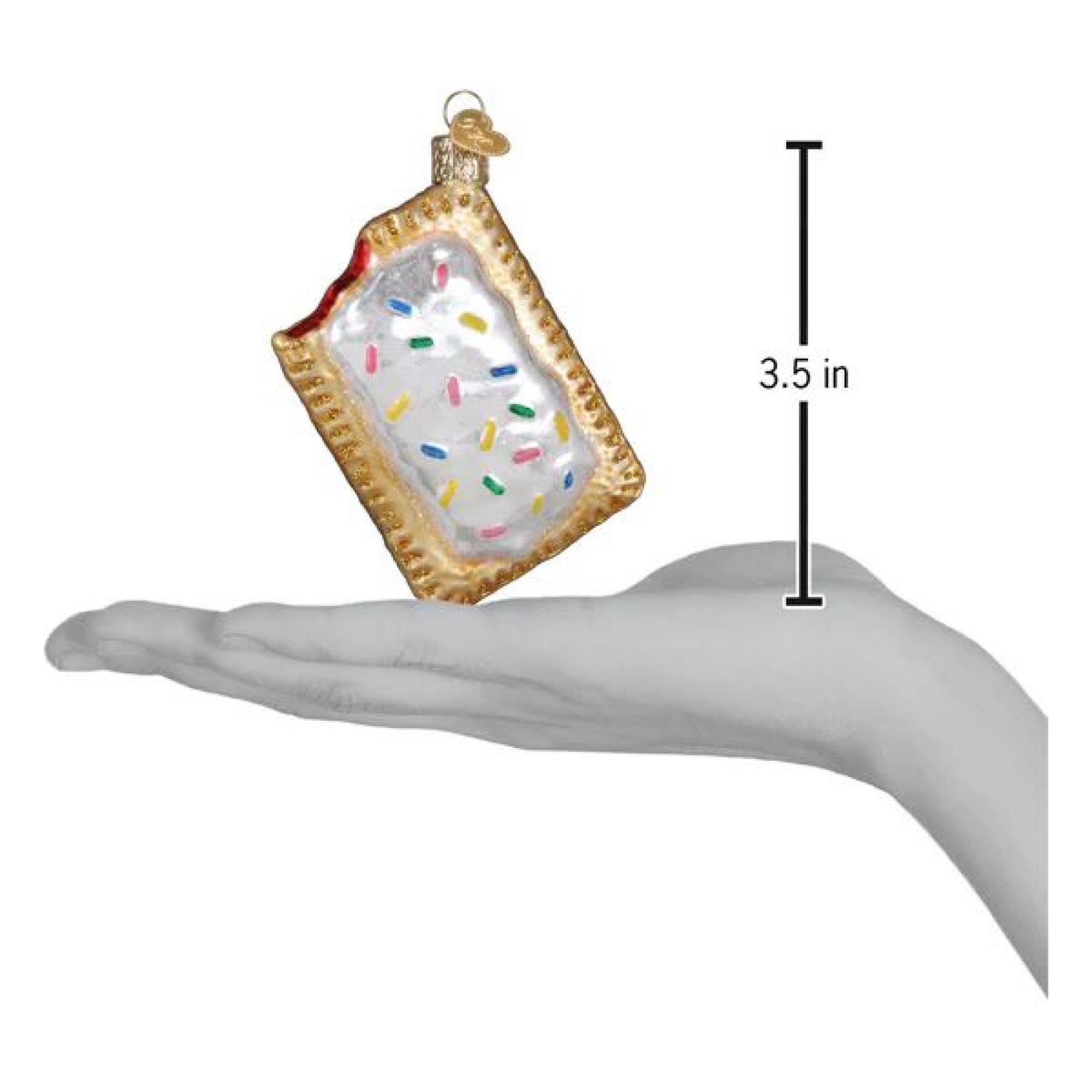 Old World Christmas Blown Glass Ornament for Christmas Tree, Toaster Pastry