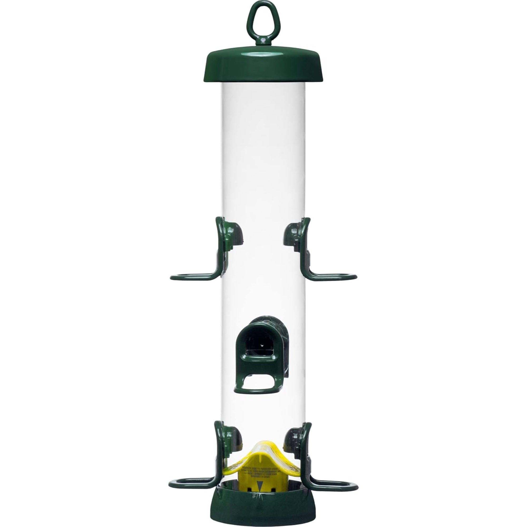 Brome Tube Solution 200 Wild Bird Feeder, 3.4 lb Capacity, Clear