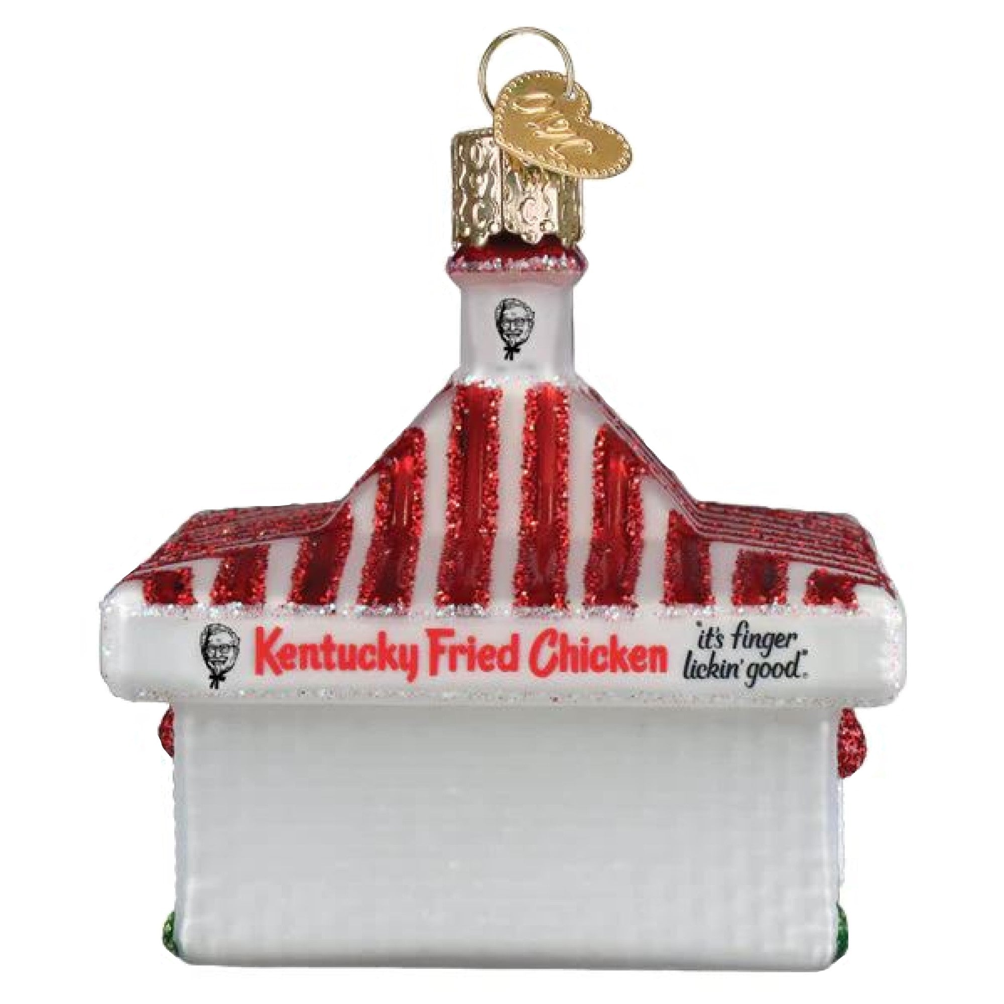 Old World Christmas Blown Glass Ornament for Christmas Tree, KFC Resturant