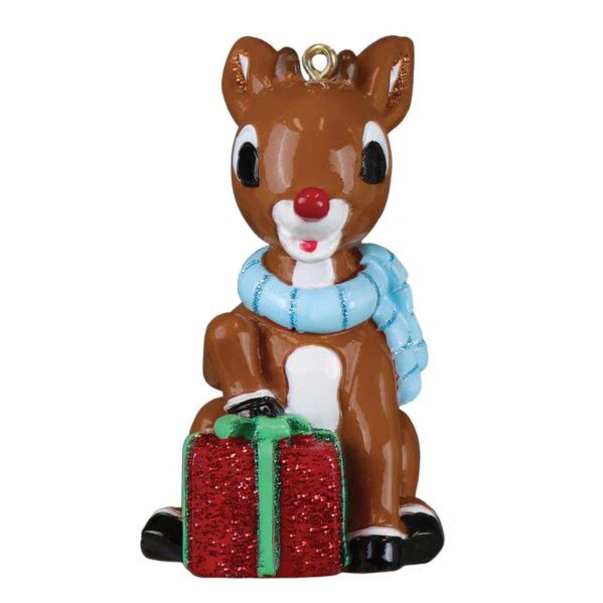 Old World Christmas Holiday Ready Rudolph Card Game & Ornament