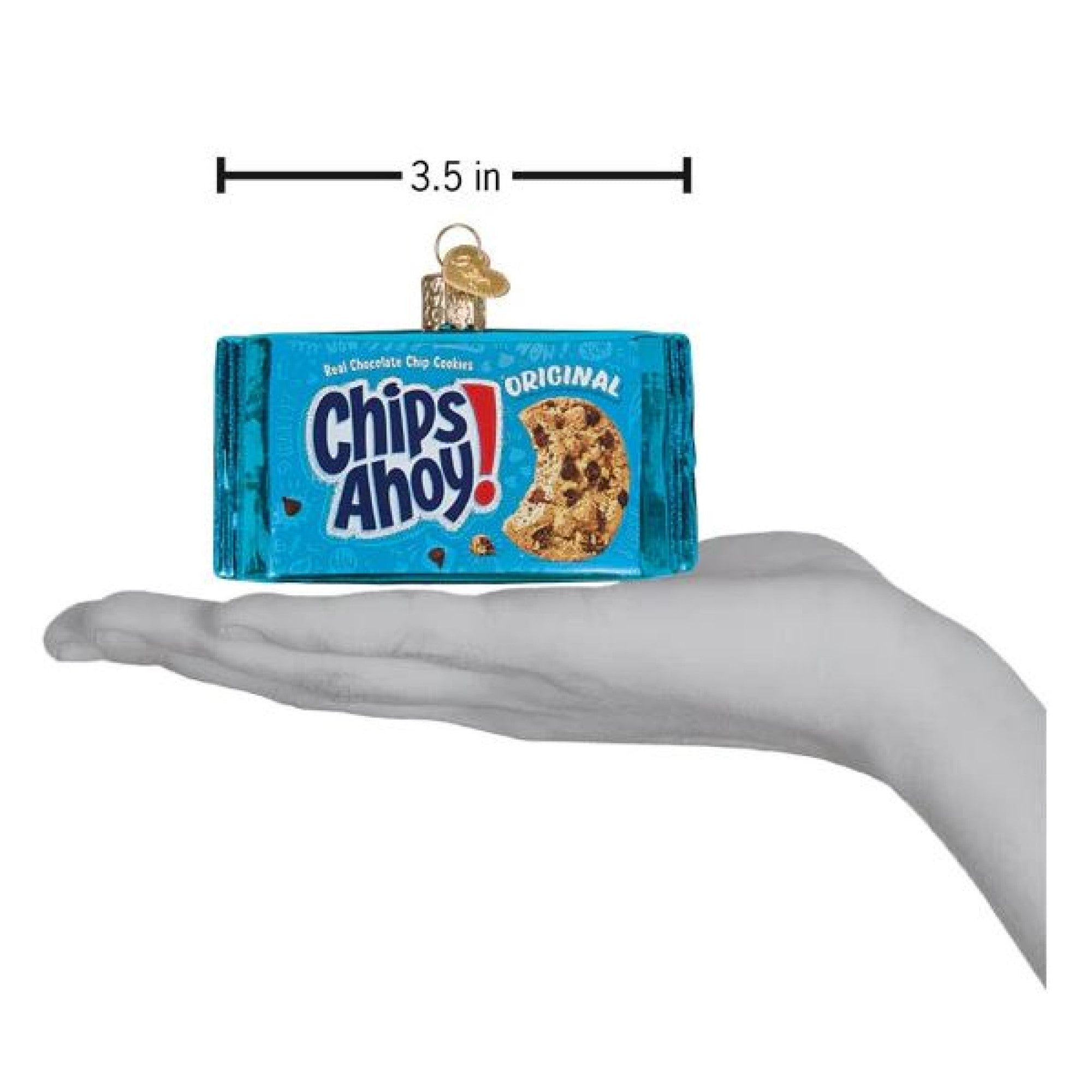 Old World Christmas Blown Glass Ornament for Christmas Tree, Chips Ahoy Cookies