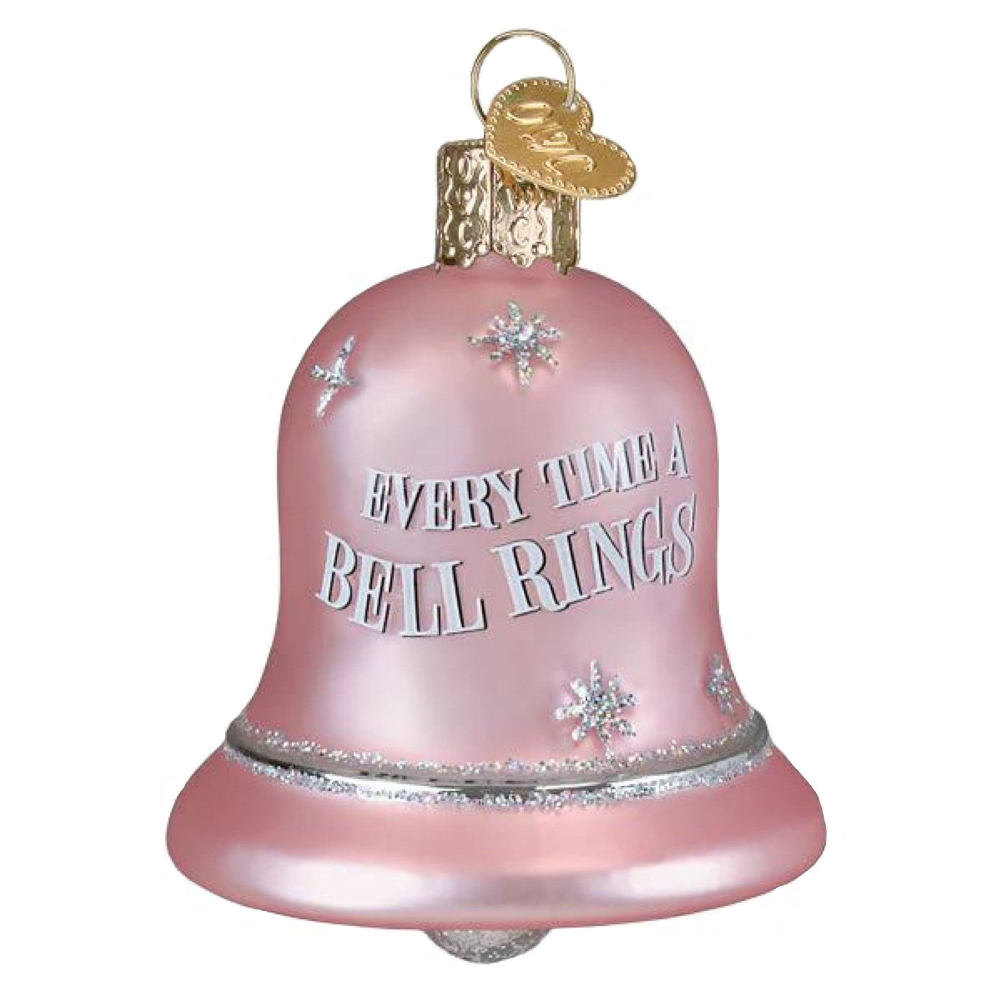 Old World Christmas Blown Glass Ornament for Christmas Tree, Everytime a Bell Rings