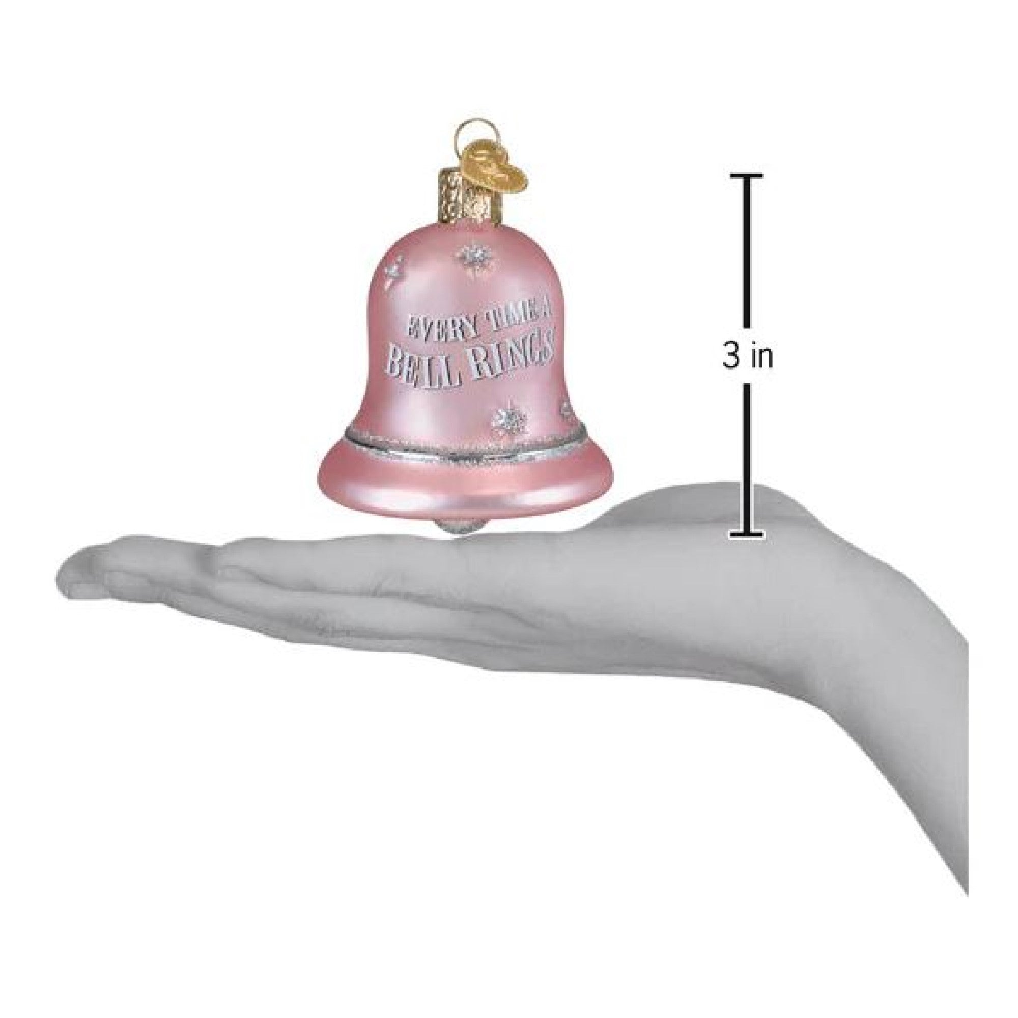 Old World Christmas Blown Glass Ornament for Christmas Tree, Everytime a Bell Rings